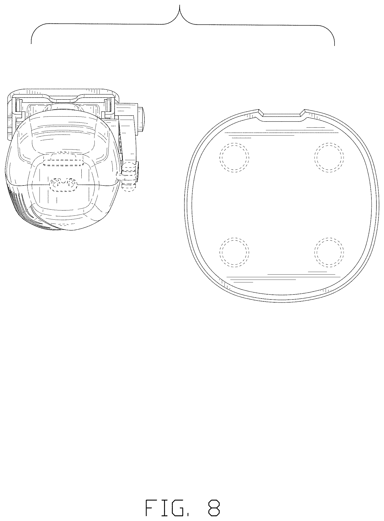 Patent USD1002107 Figure 8 – Combined hair clipper with base