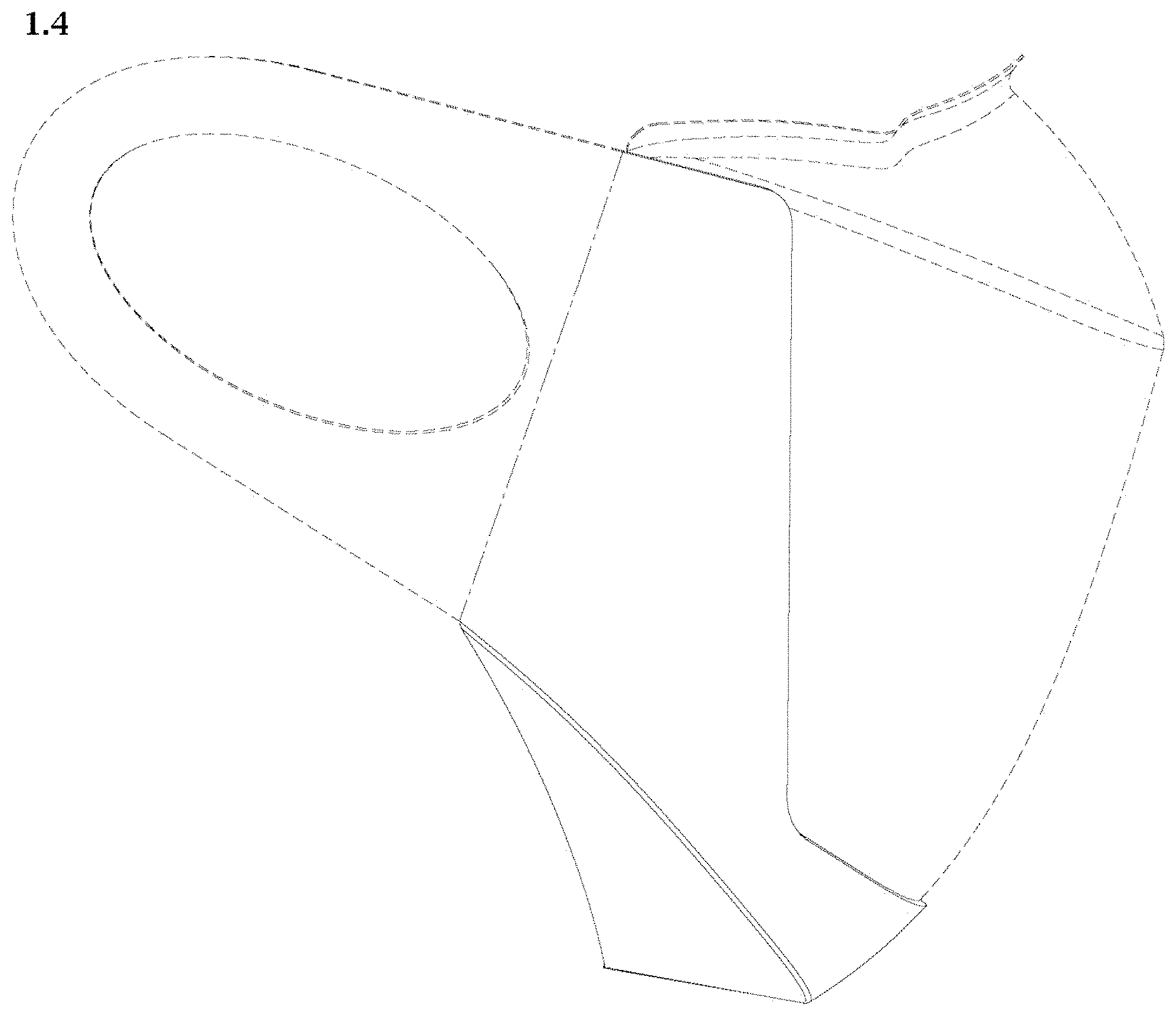 Patent USD1002113 Figure 4 – Protective face mask