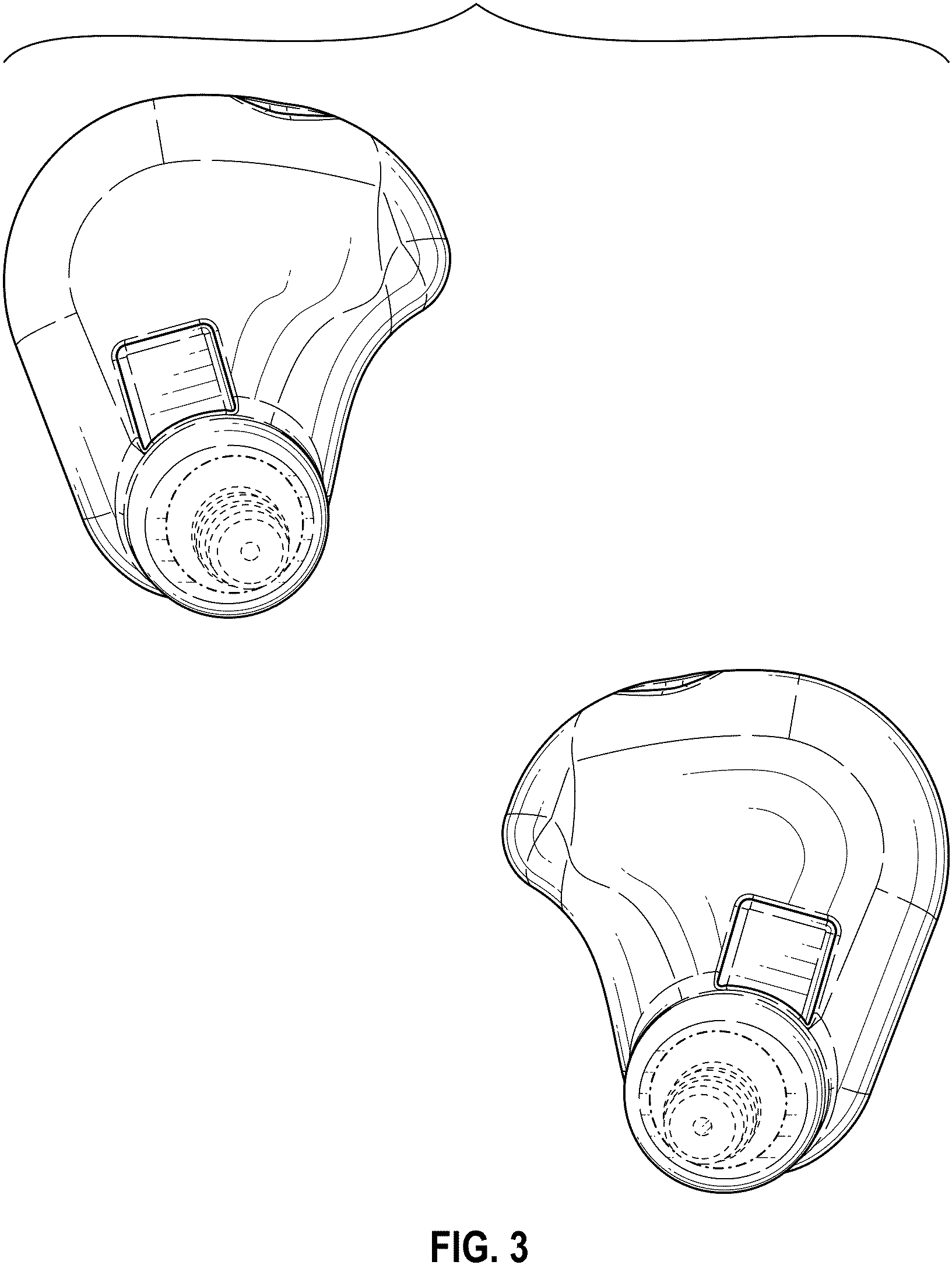 Patent USD1002114 Figure 3 – Pair of in-ear electronic hearing protectors