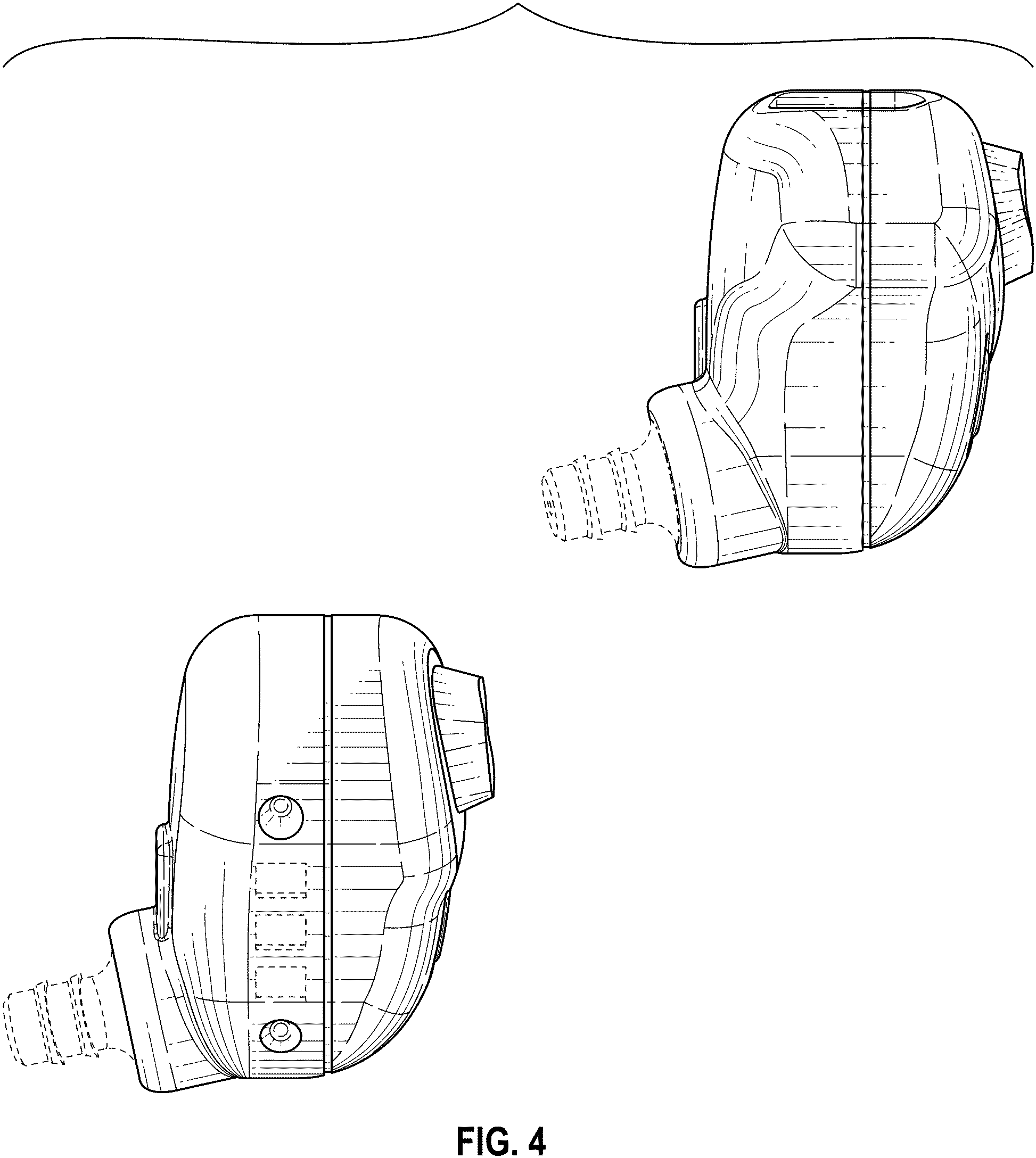 Patent USD1002114 Figure 4 – Pair of in-ear electronic hearing protectors