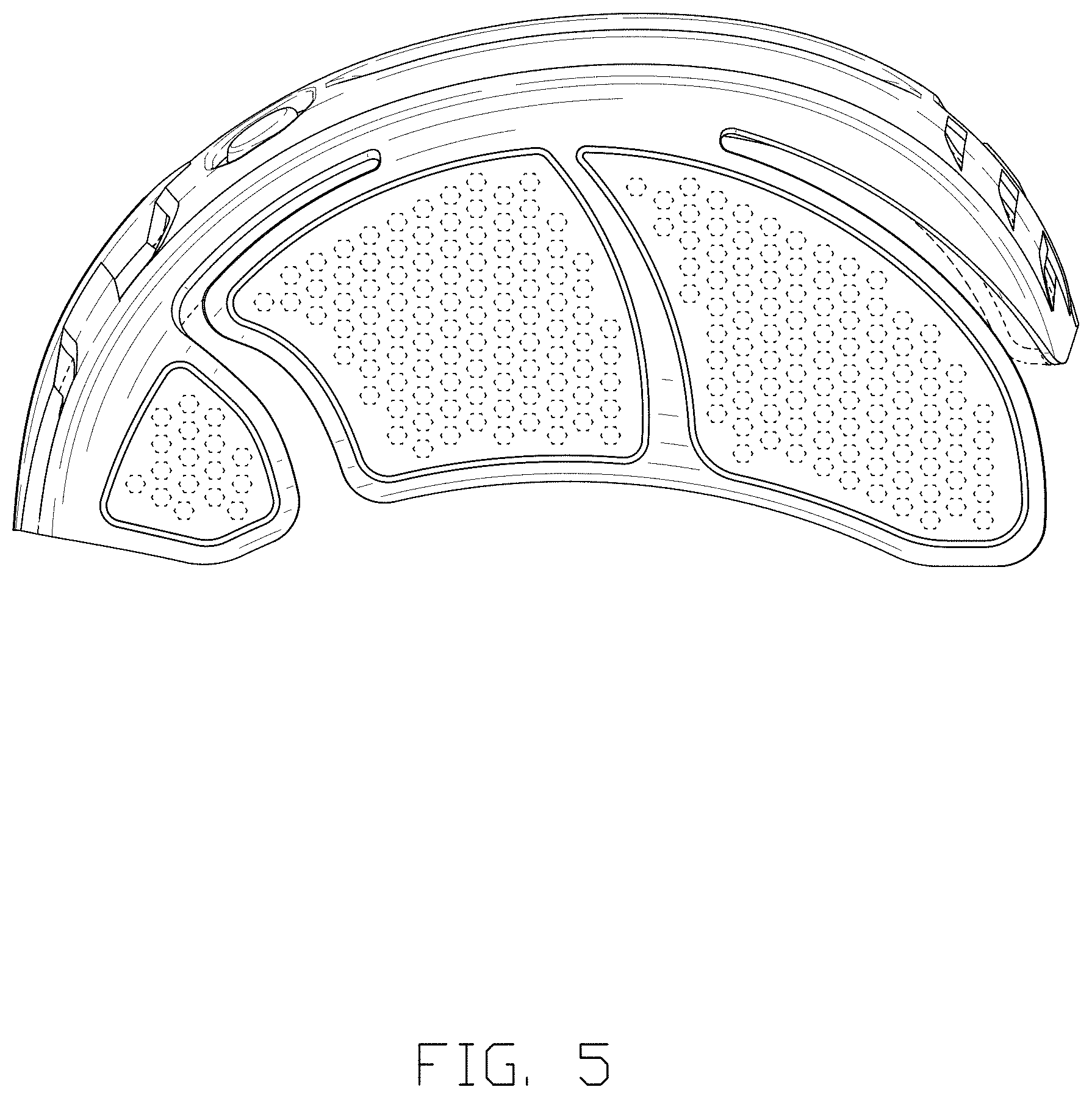Patent USD1002115 Figure 5 – Protective liner