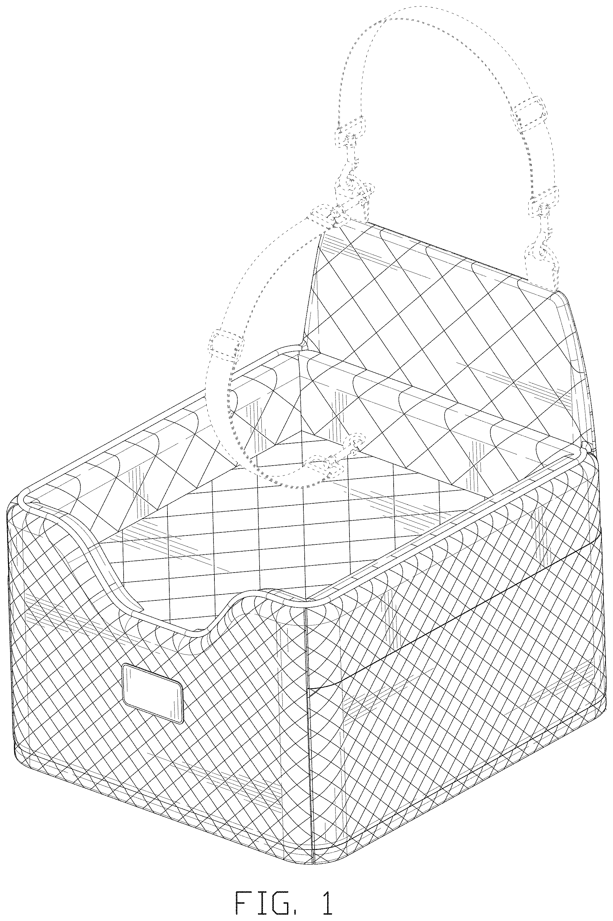 Patent USD1002118 Figure 1 – Dog car seat