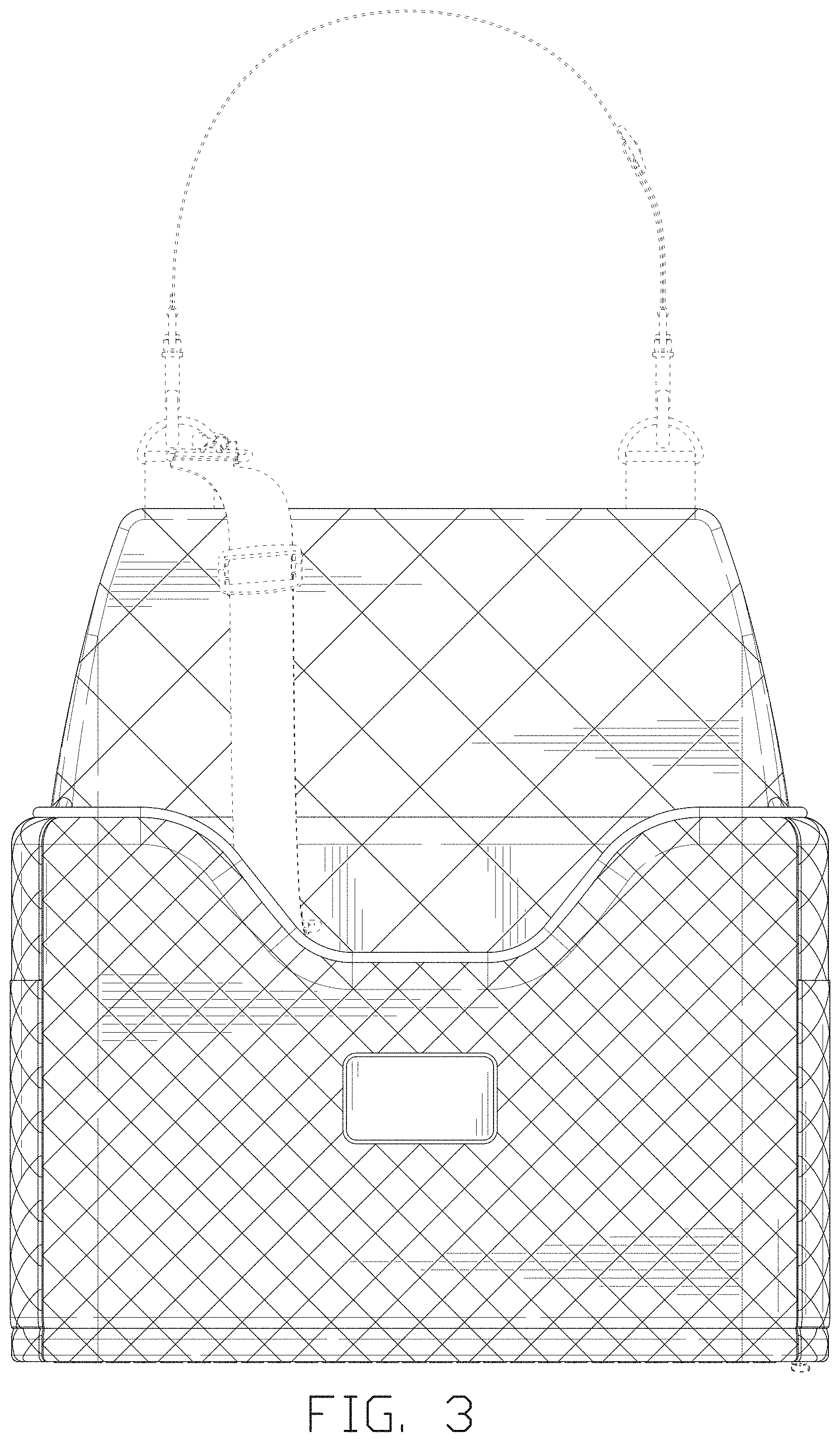 Patent USD1002118 Figure 3 – Dog car seat