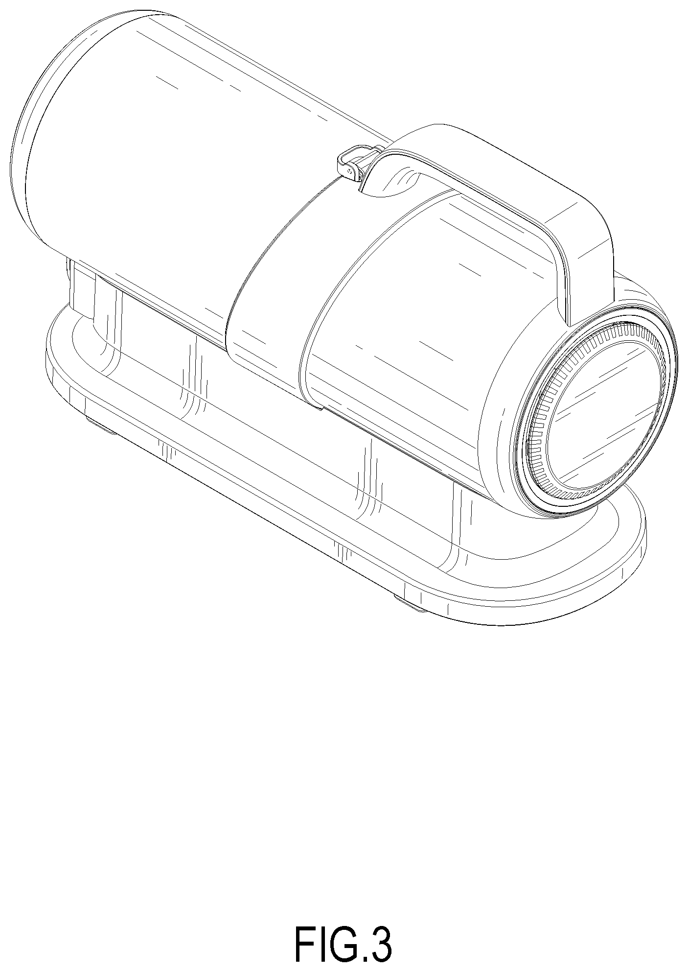 Patent USD1002121 Figure 3 – Pet hair vacuum cleaner