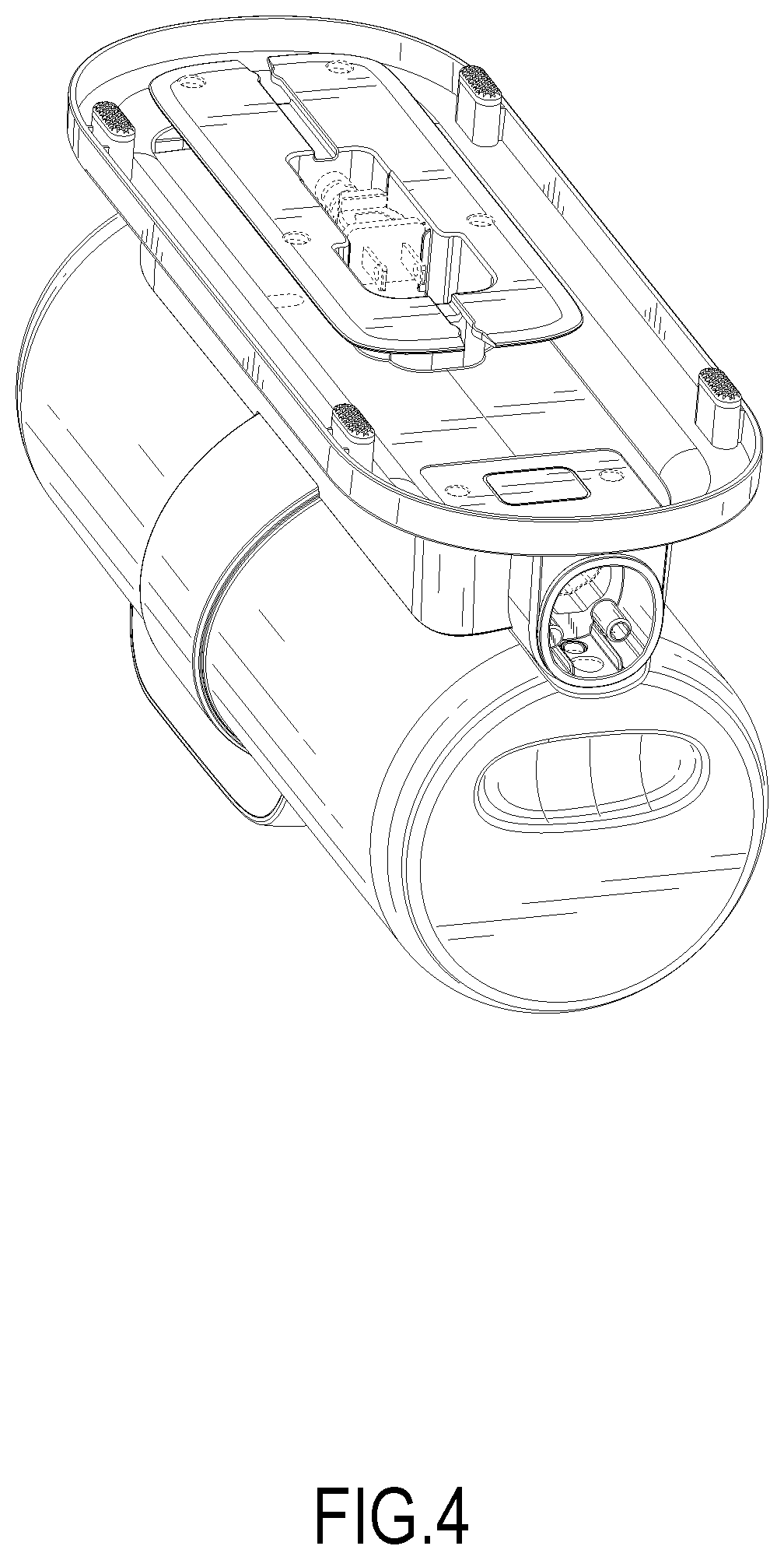 Patent USD1002121 Figure 4 – Pet hair vacuum cleaner