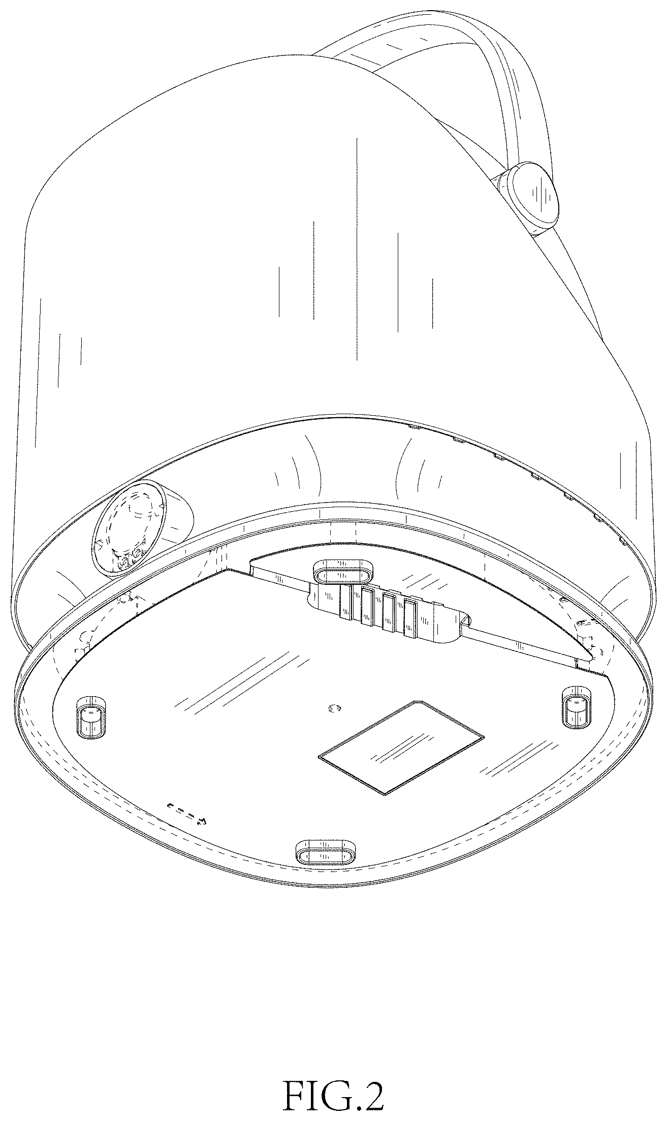 Patent USD1002122 Figure 2 – Pet grooming vacuum
