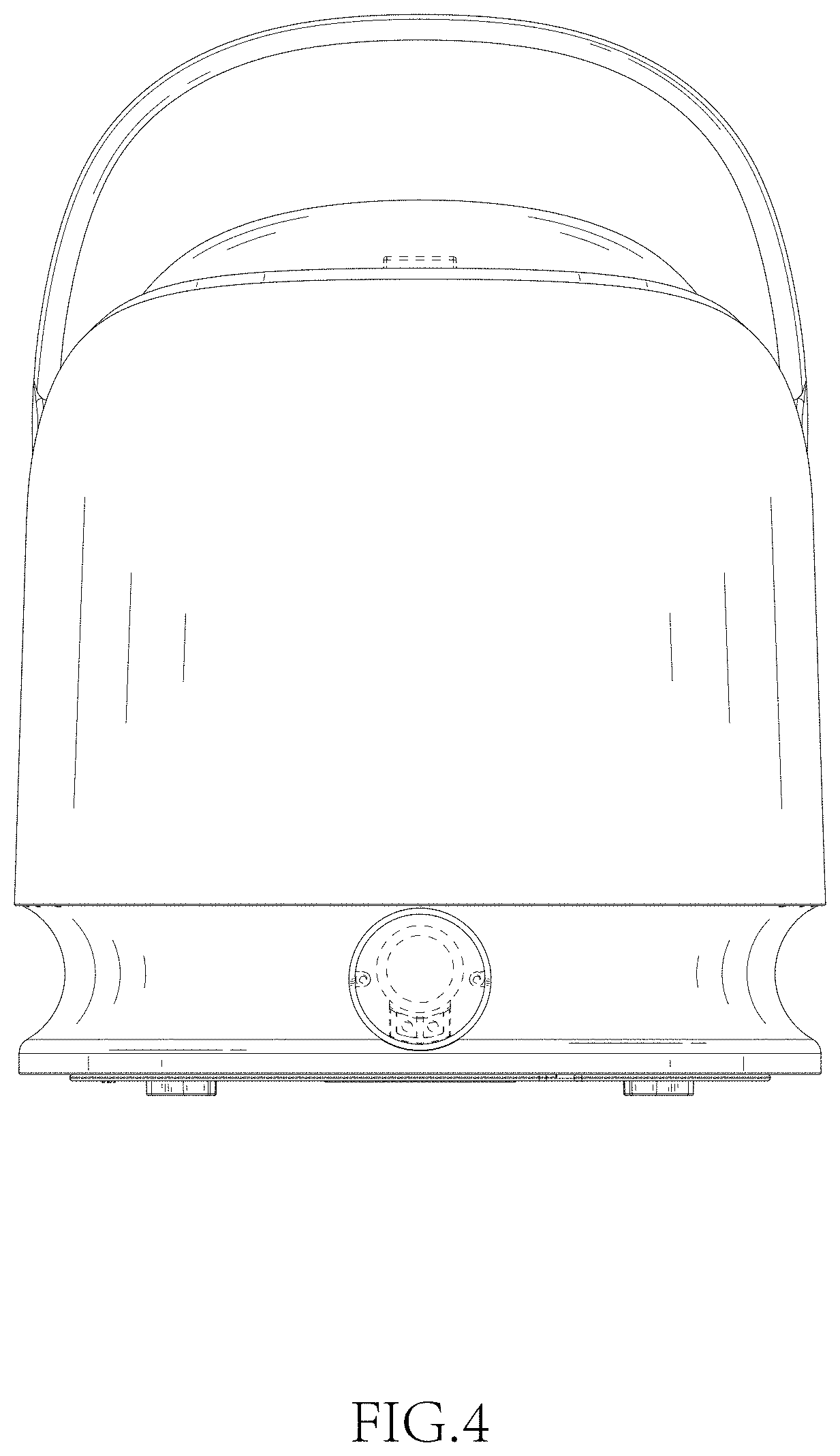 Patent USD1002122 Figure 4 – Pet grooming vacuum