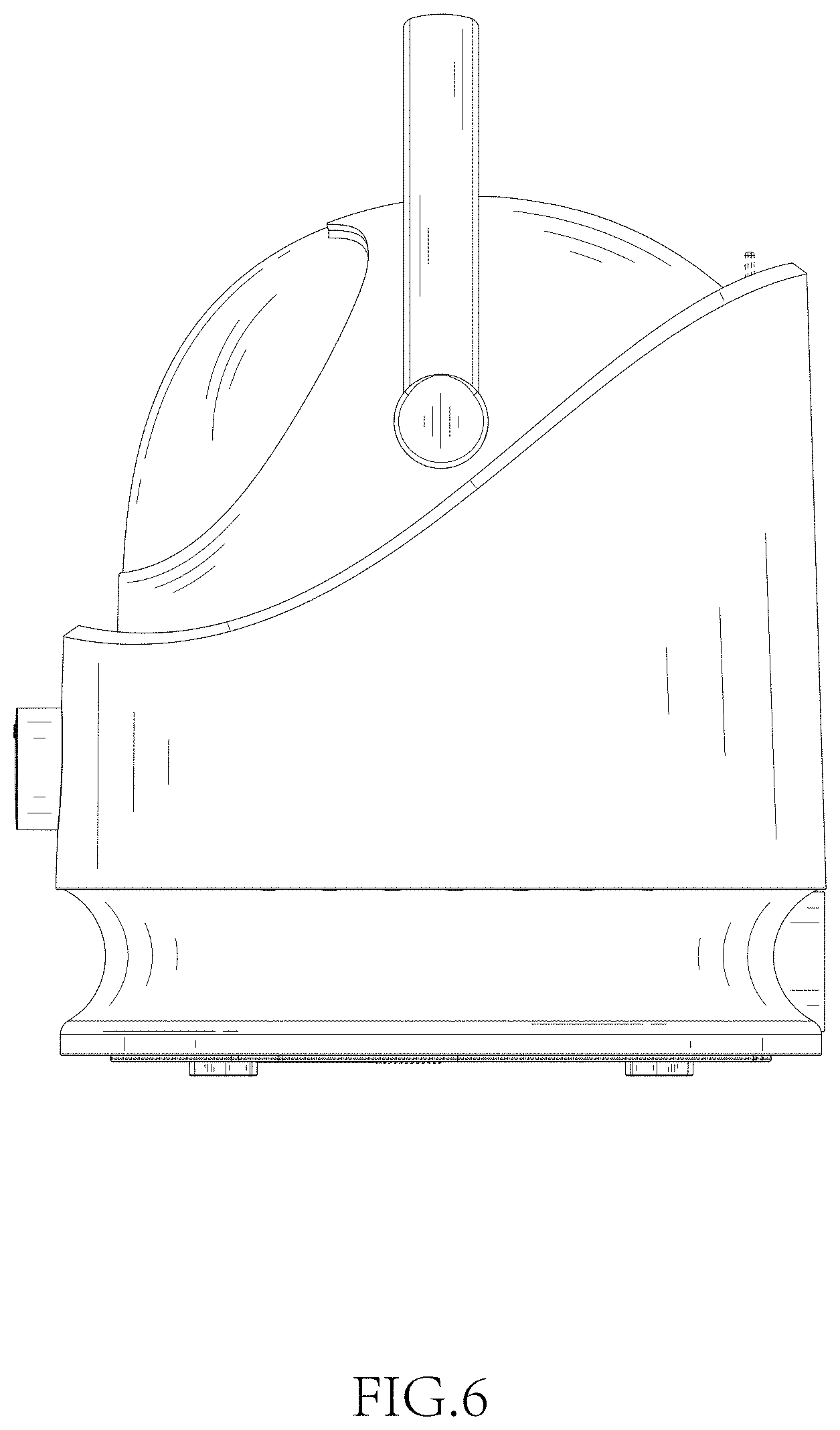 Patent USD1002122 Figure 6 – Pet grooming vacuum