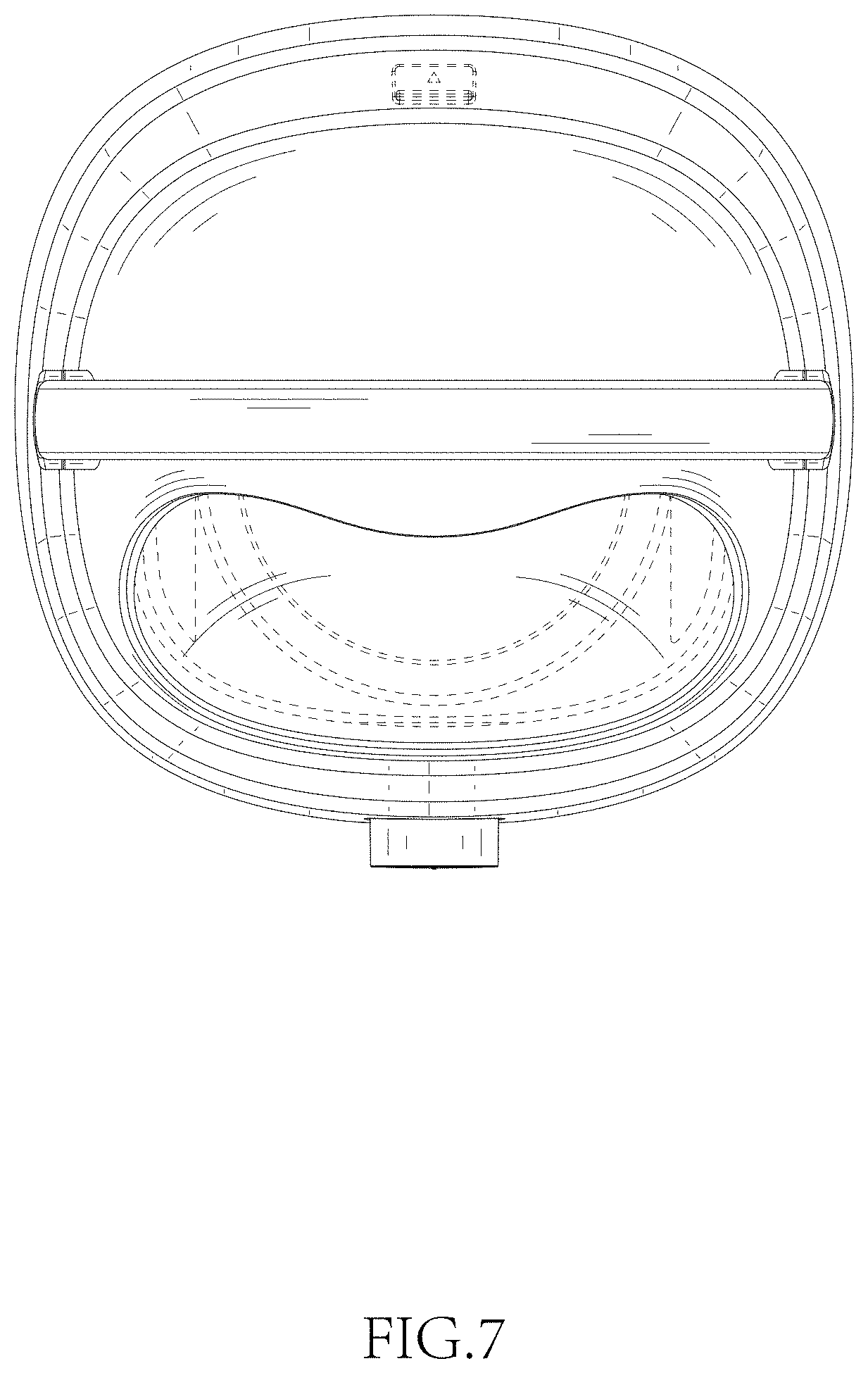 Patent USD1002122 Figure 7 – Pet grooming vacuum