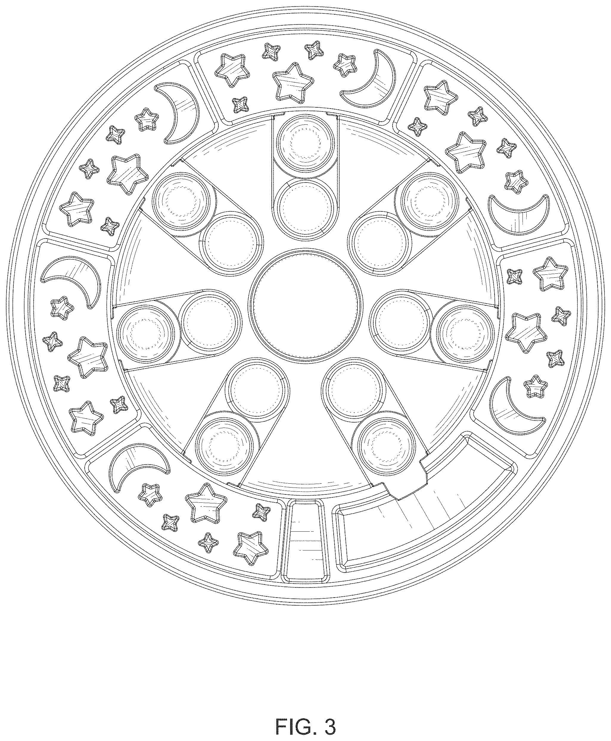 Patent USD1002123 Figure 3 – Educational turntable toy