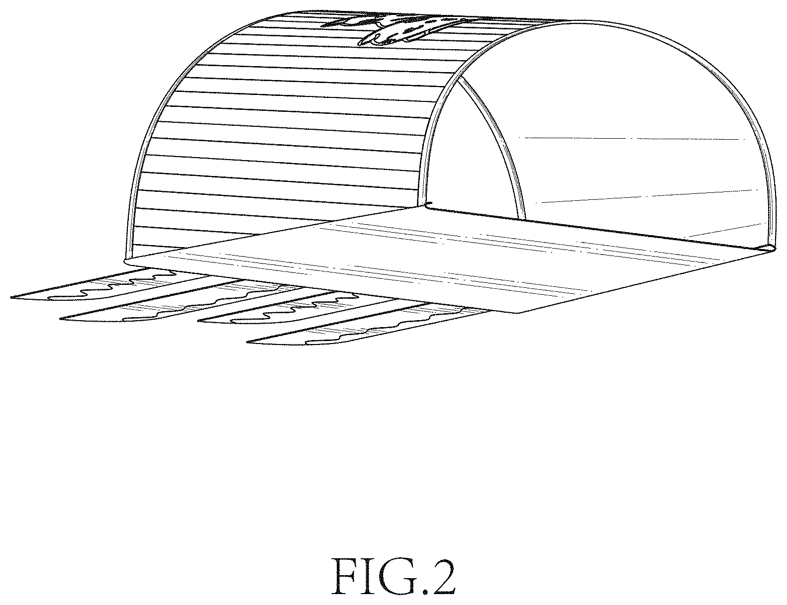 Patent USD1002127 Figure 2 – Cat tunnel
