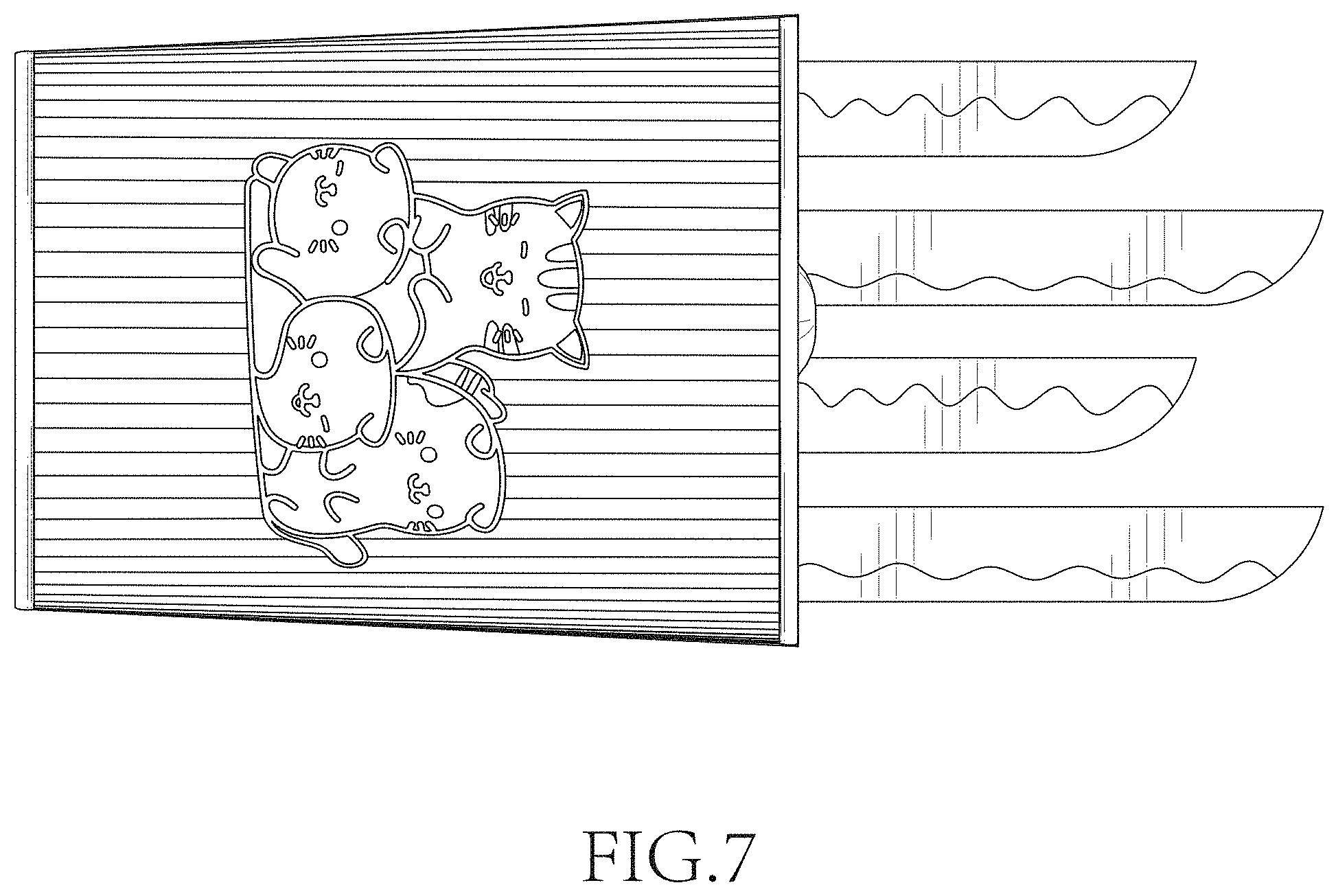 Patent USD1002127 Figure 7 – Cat tunnel