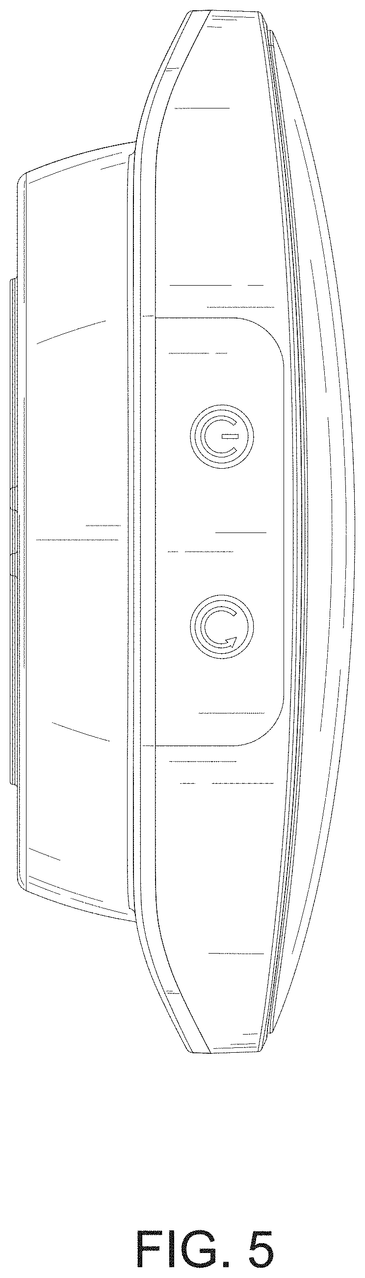 Patent USD1002129 Figure 5 – Receiver of dog training collar