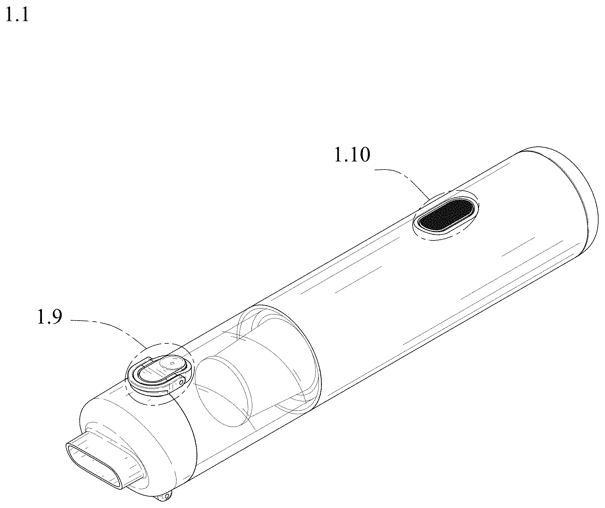 Patent USD1002132 Figure 1 – Vacuum cleaner