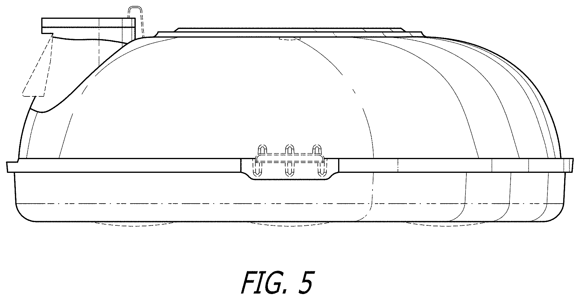 Patent USD1002135 Figure 5 – Vacuum water basin