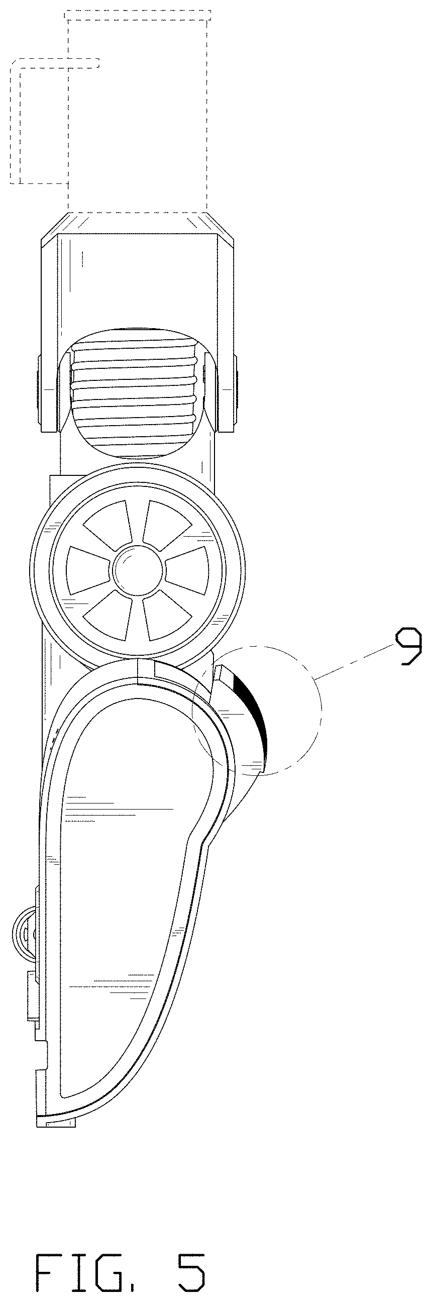 Patent USD1002137 Figure 5 – Vacuum cleaner head