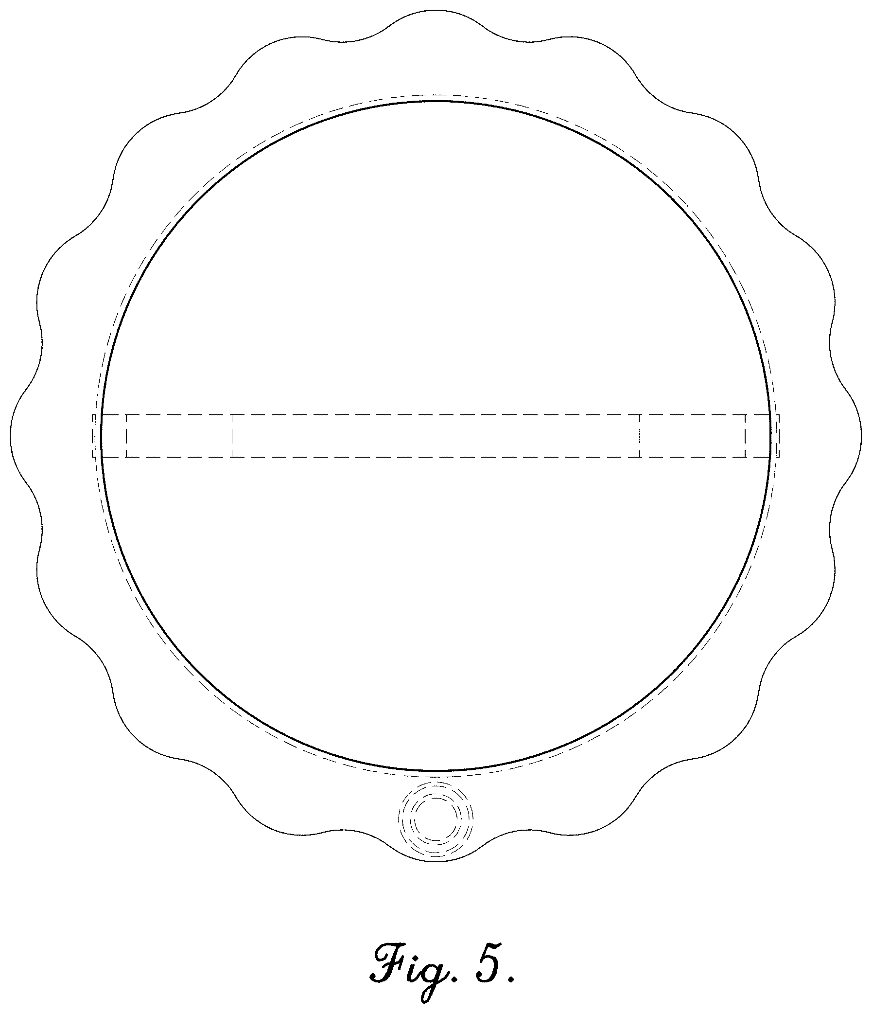 Patent USD1002139 Figure 5 – Collapsible floating receptacle