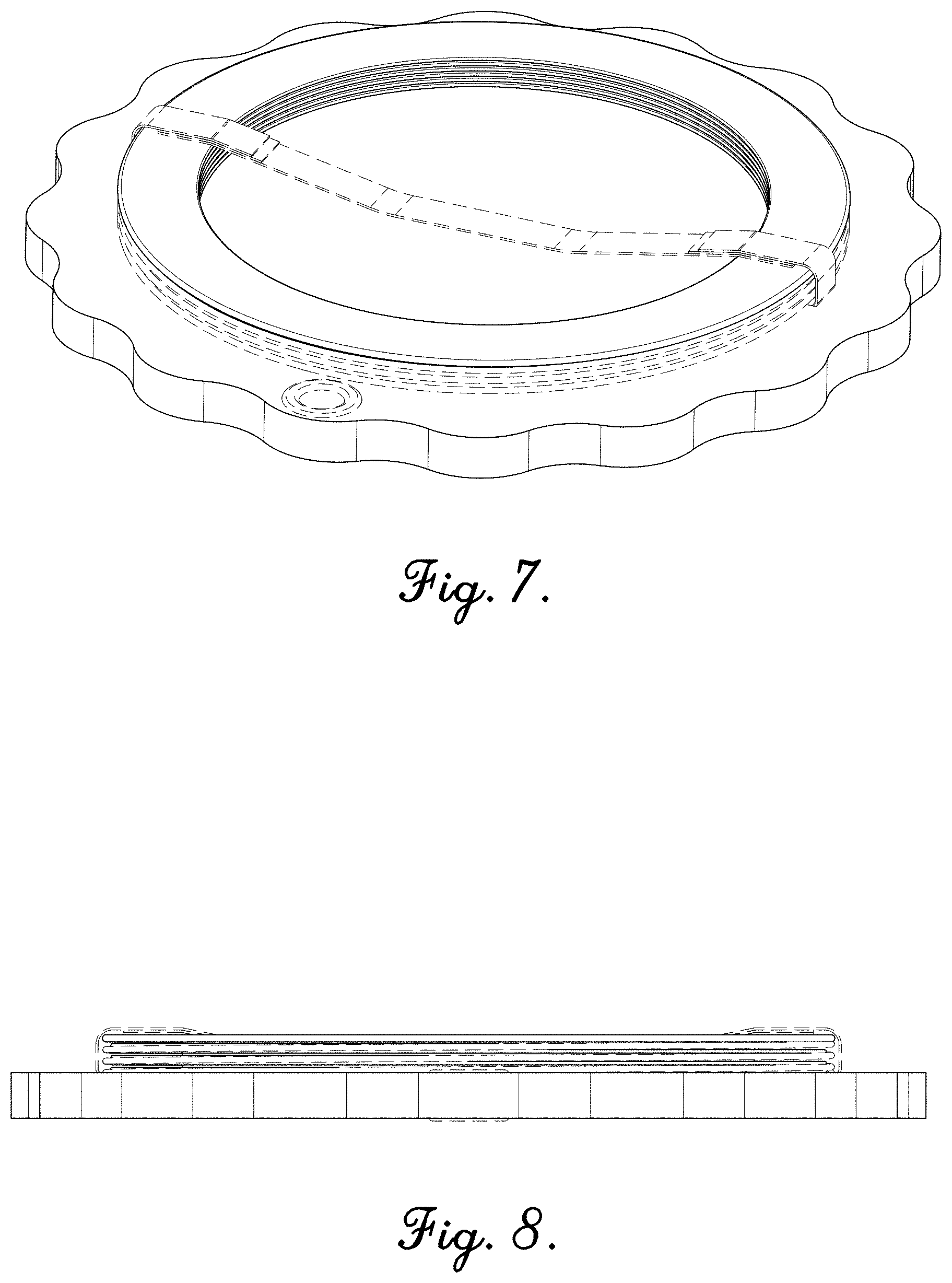 Patent USD1002139 Figure 7 – Collapsible floating receptacle