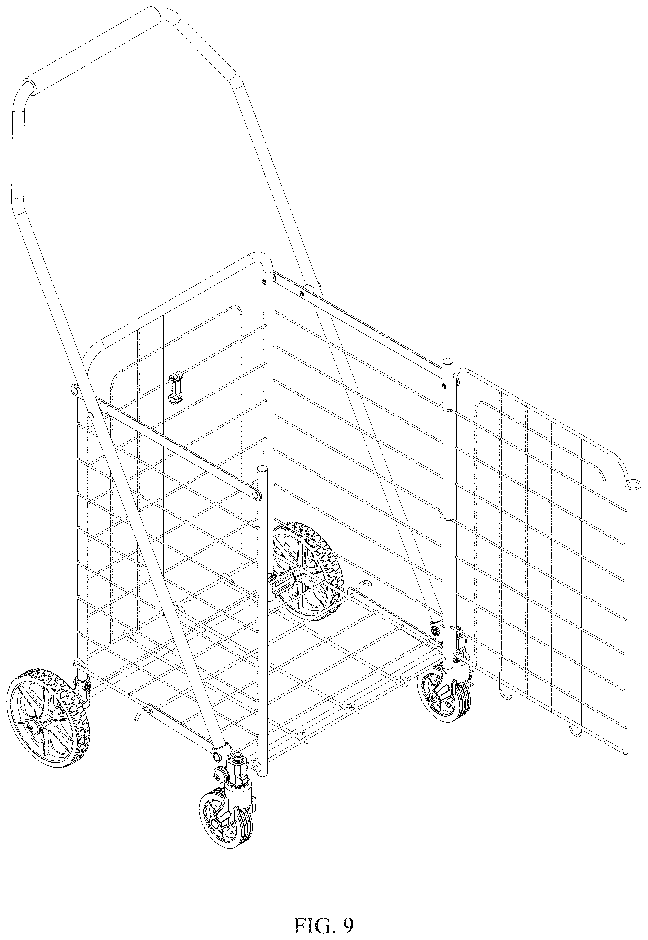 Patent USD1002141 Figure 9 – Shopping cart