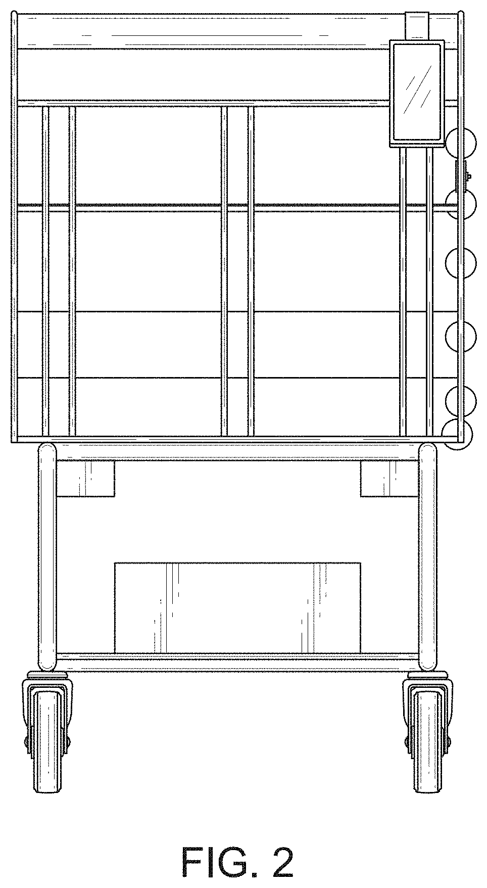 Patent USD1002142 Figure 2 – Shopping cart