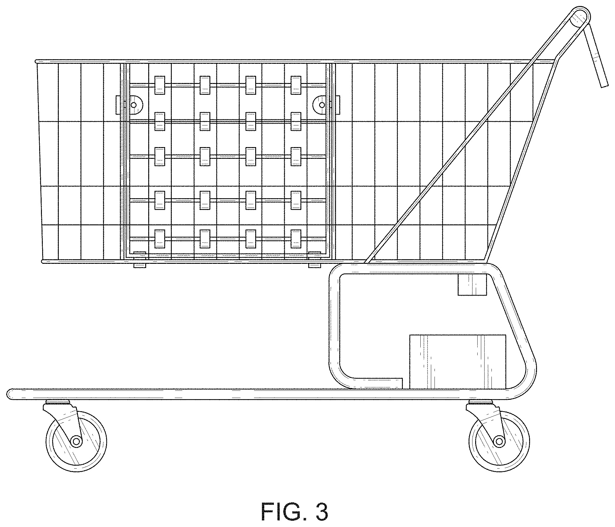 Patent USD1002142 Figure 3 – Shopping cart