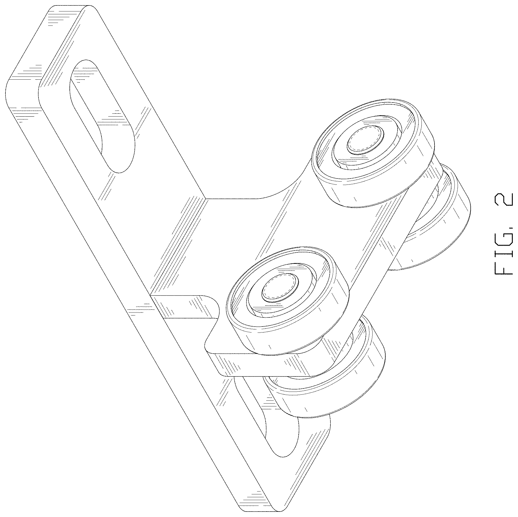Patent USD1002143 Figure 2 – Roller trolley assembly