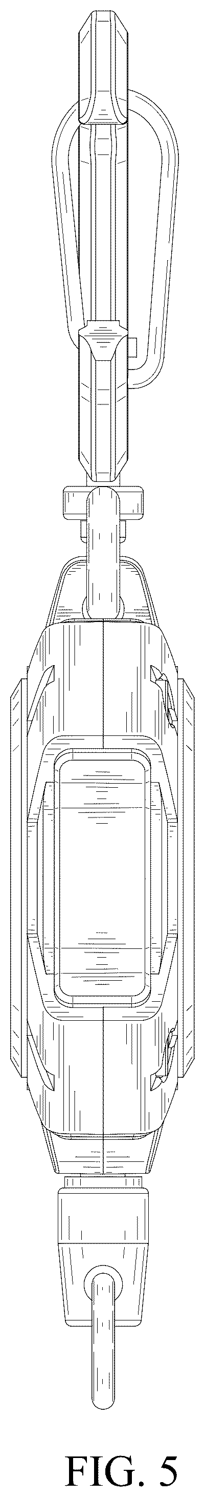 Patent USD1007843 Figure 5 – Retractable badge and key holder