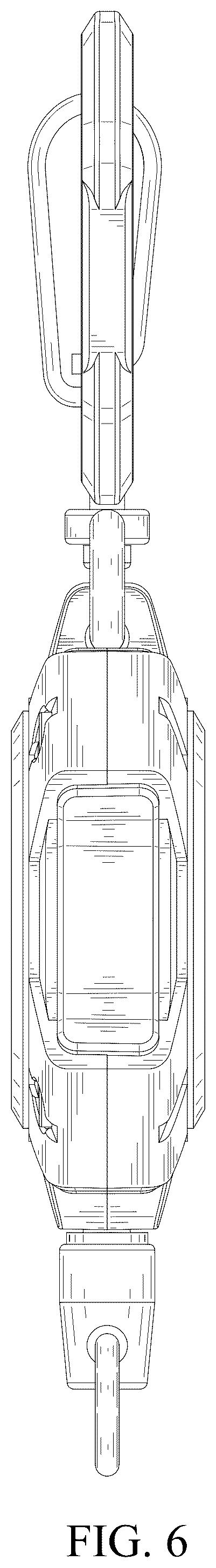 Patent USD1007843 Figure 6 – Retractable badge and key holder