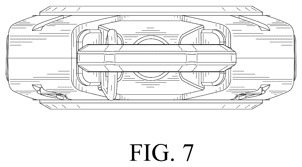 Patent USD1007843 Figure 7 – Retractable badge and key holder