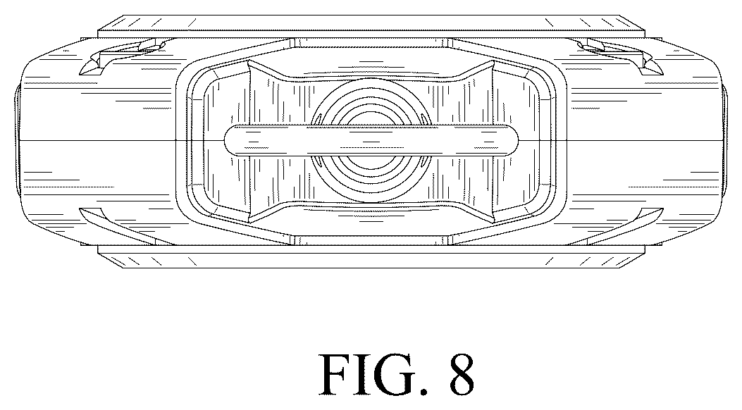 Patent USD1007843 Figure 8 – Retractable badge and key holder