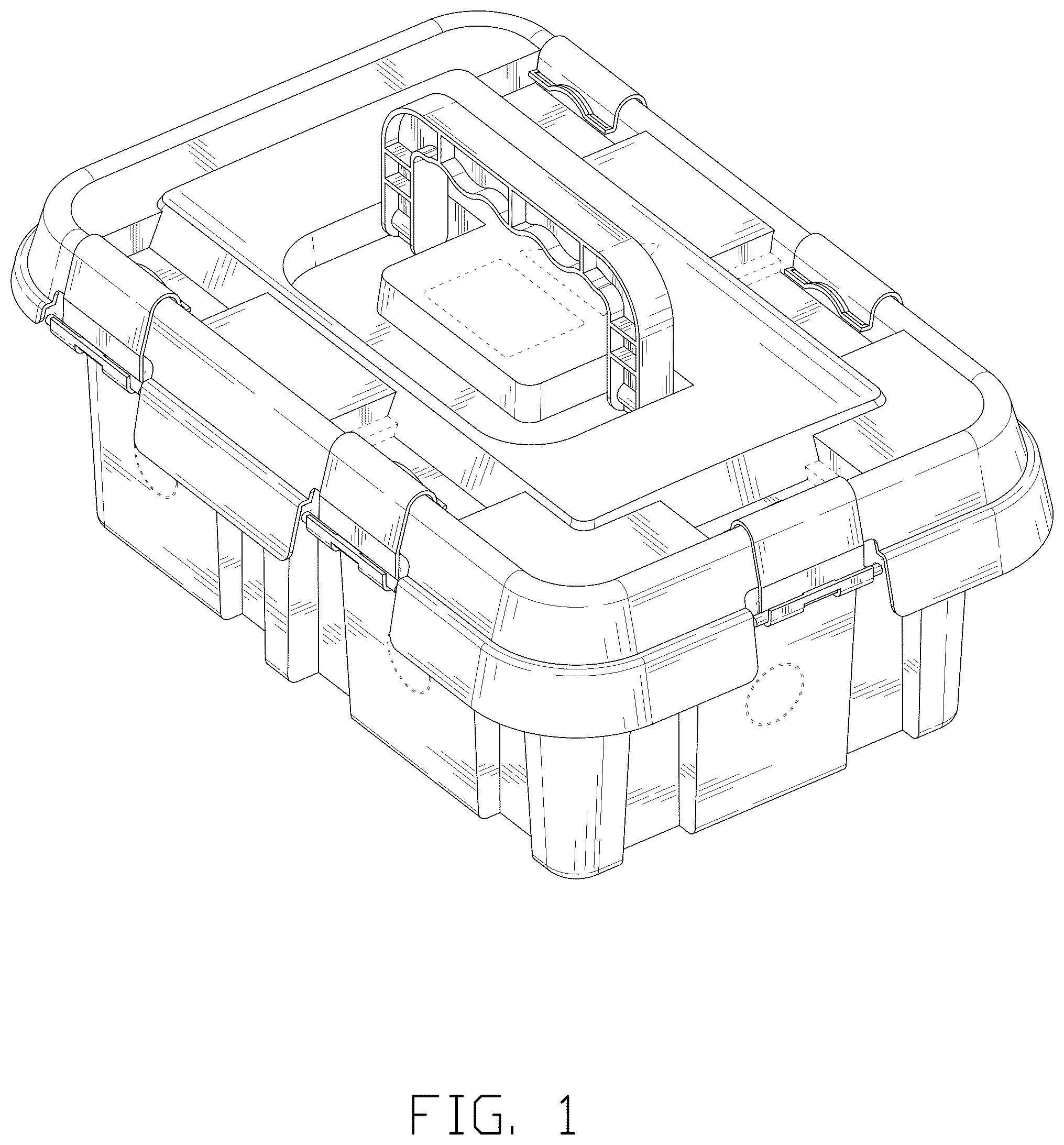 Patent USD1007857 Figure 1 – Electrical box