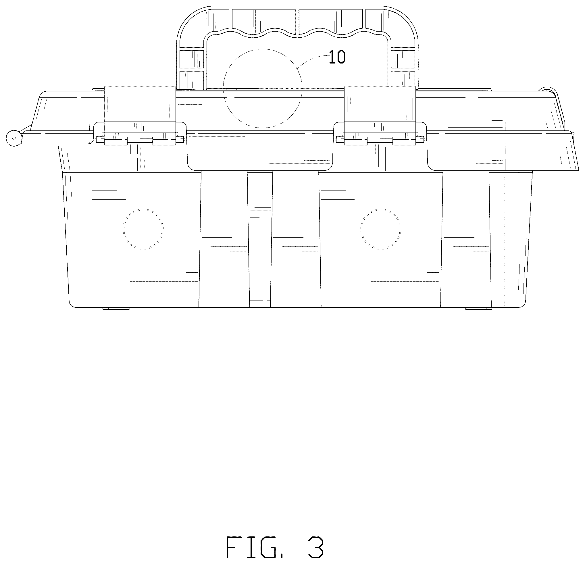 Patent USD1007857 Figure 3 – Electrical box