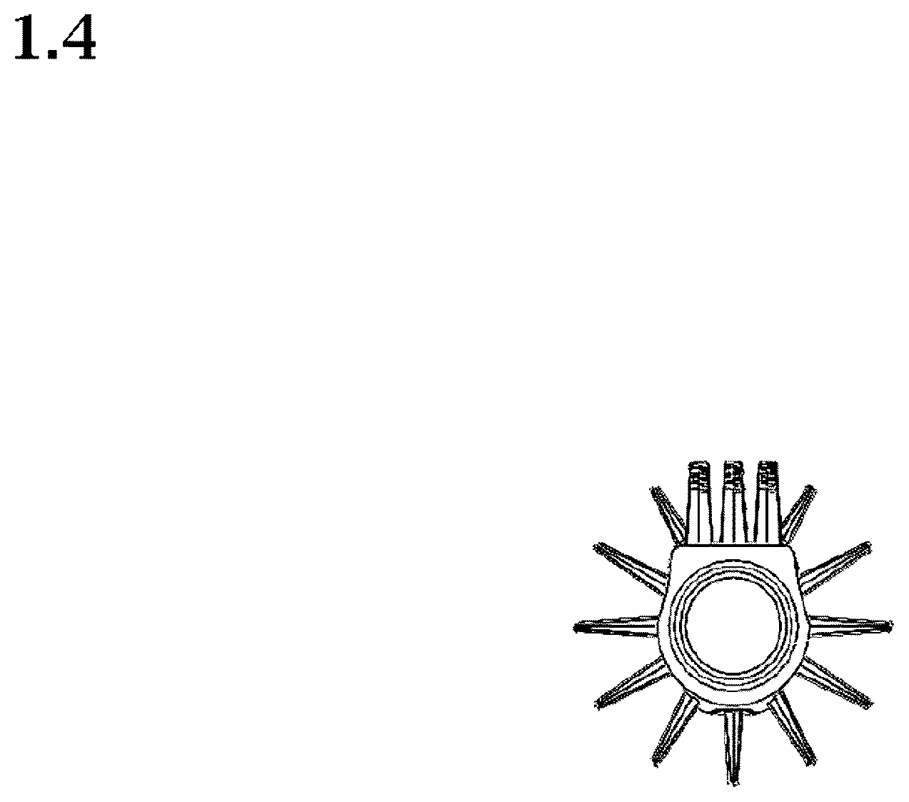 Patent USD1007871 Figure 4 – Mascara brush