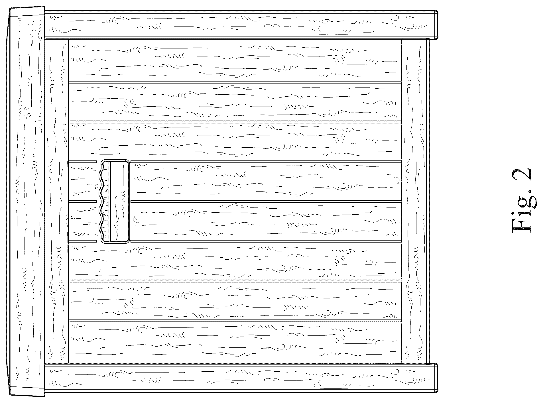 Patent USD1007909 Figure 2 – Garden storage box