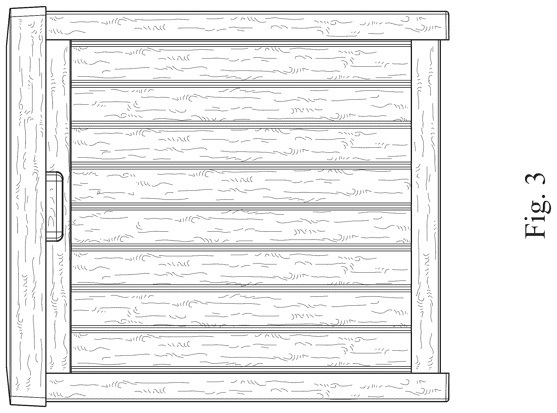 Patent USD1007909 Figure 3 – Garden storage box