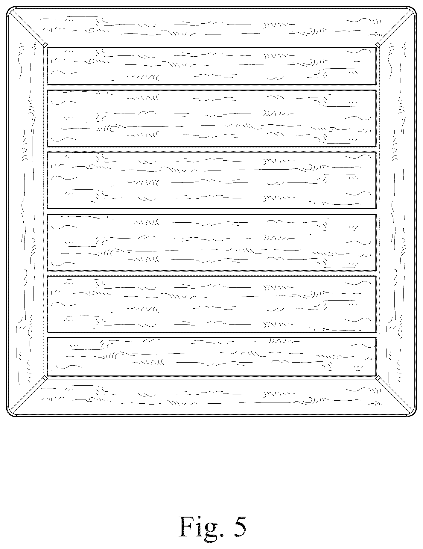 Patent USD1007909 Figure 5 – Garden storage box