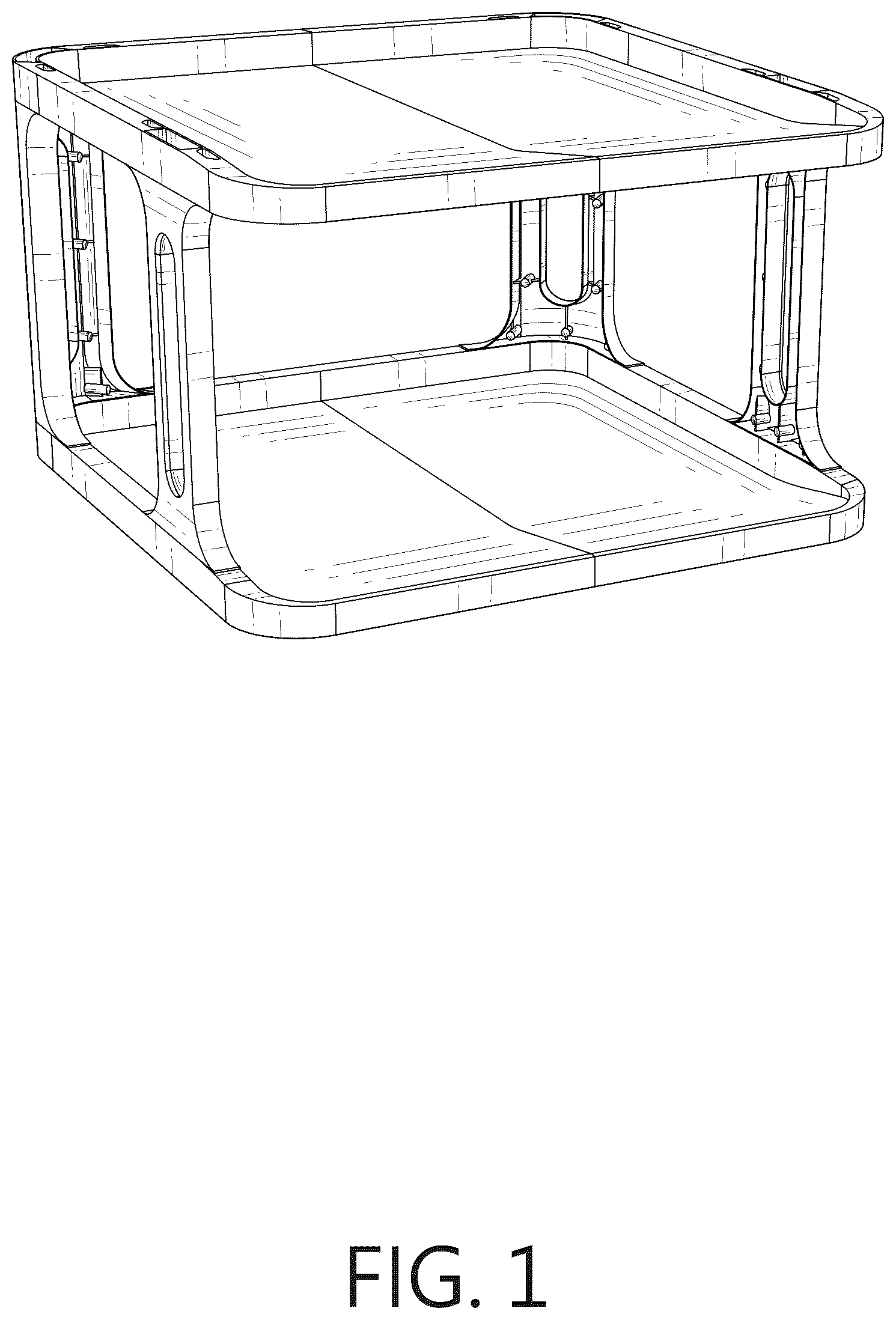 Patent USD1007914 Figure 1 – Expandable shoe rack