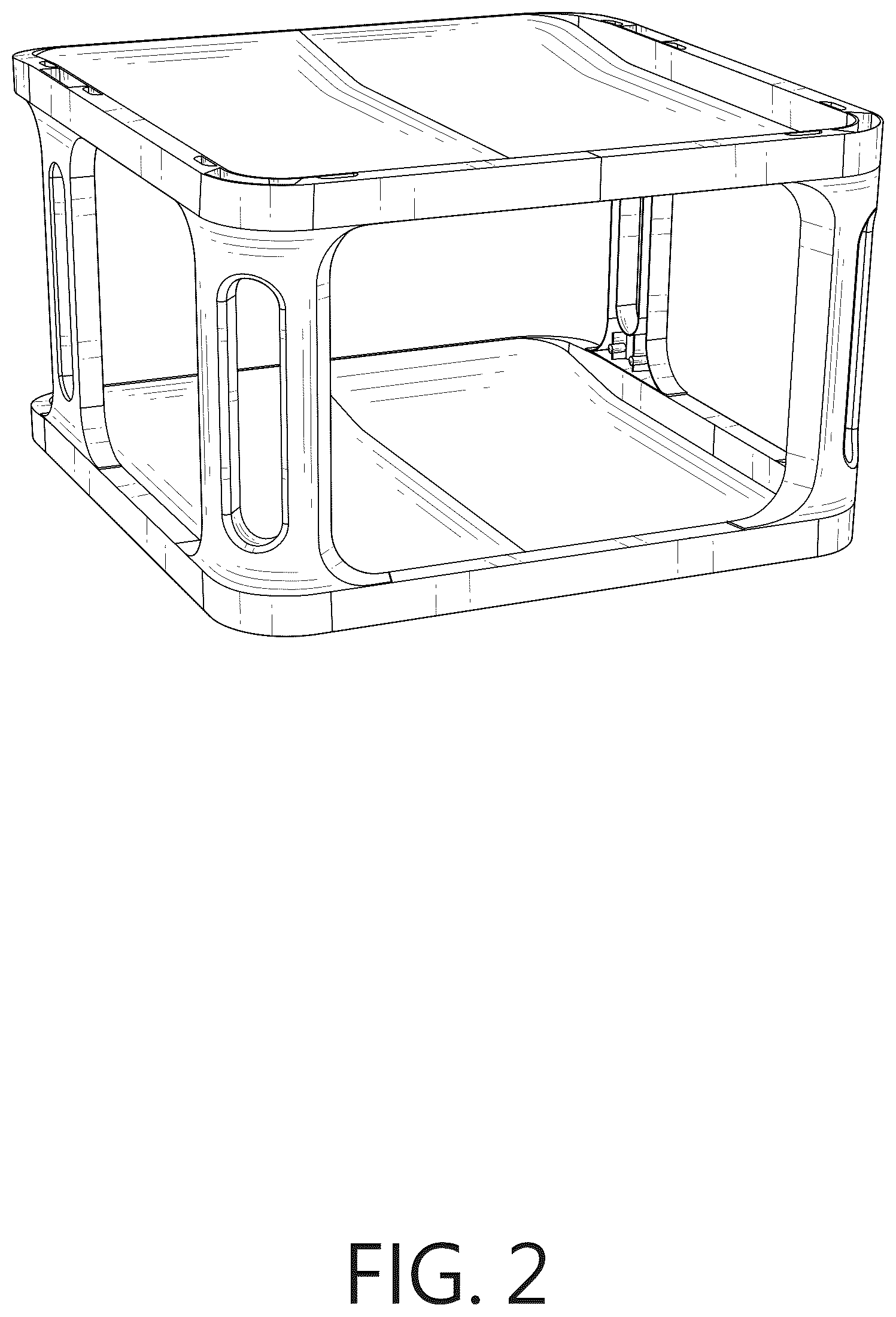 Patent USD1007914 Figure 2 – Expandable shoe rack