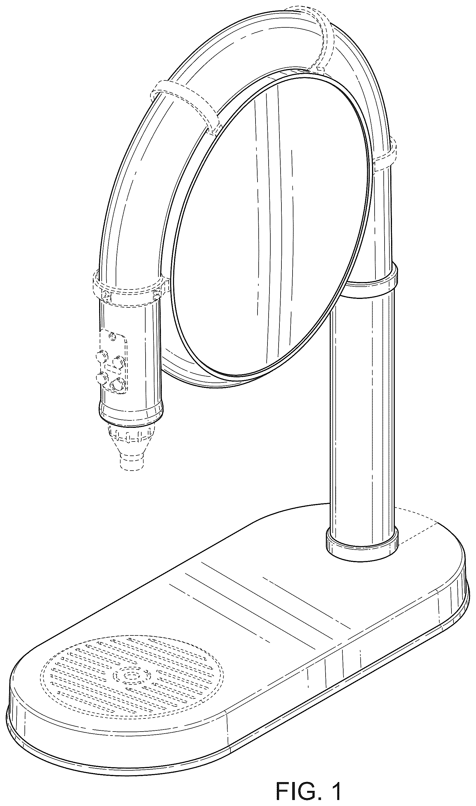 Patent USD1007933 Figure 1 – Beverage dispenser