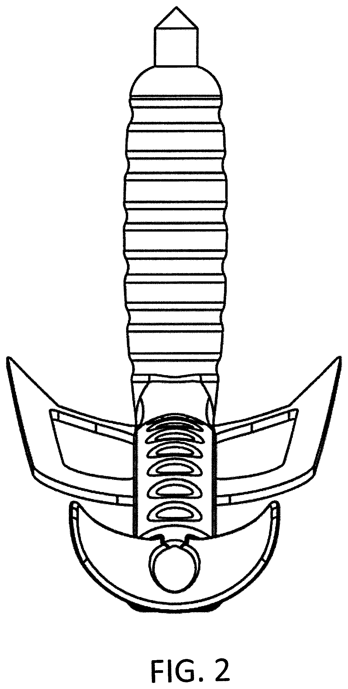 Patent USD1007981 Figure 2 – Hand gardening fork