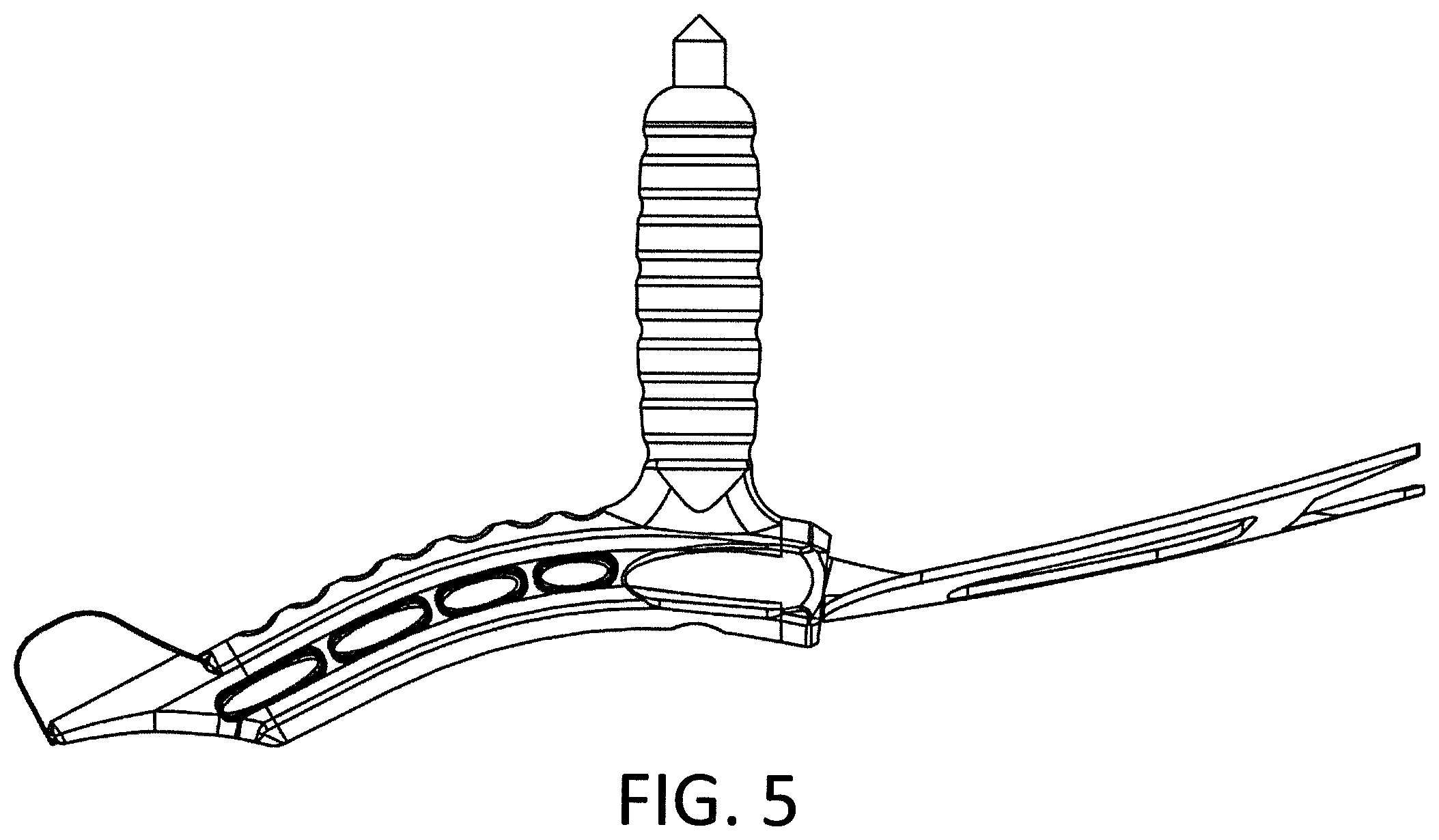 Patent USD1007981 Figure 5 – Hand gardening fork