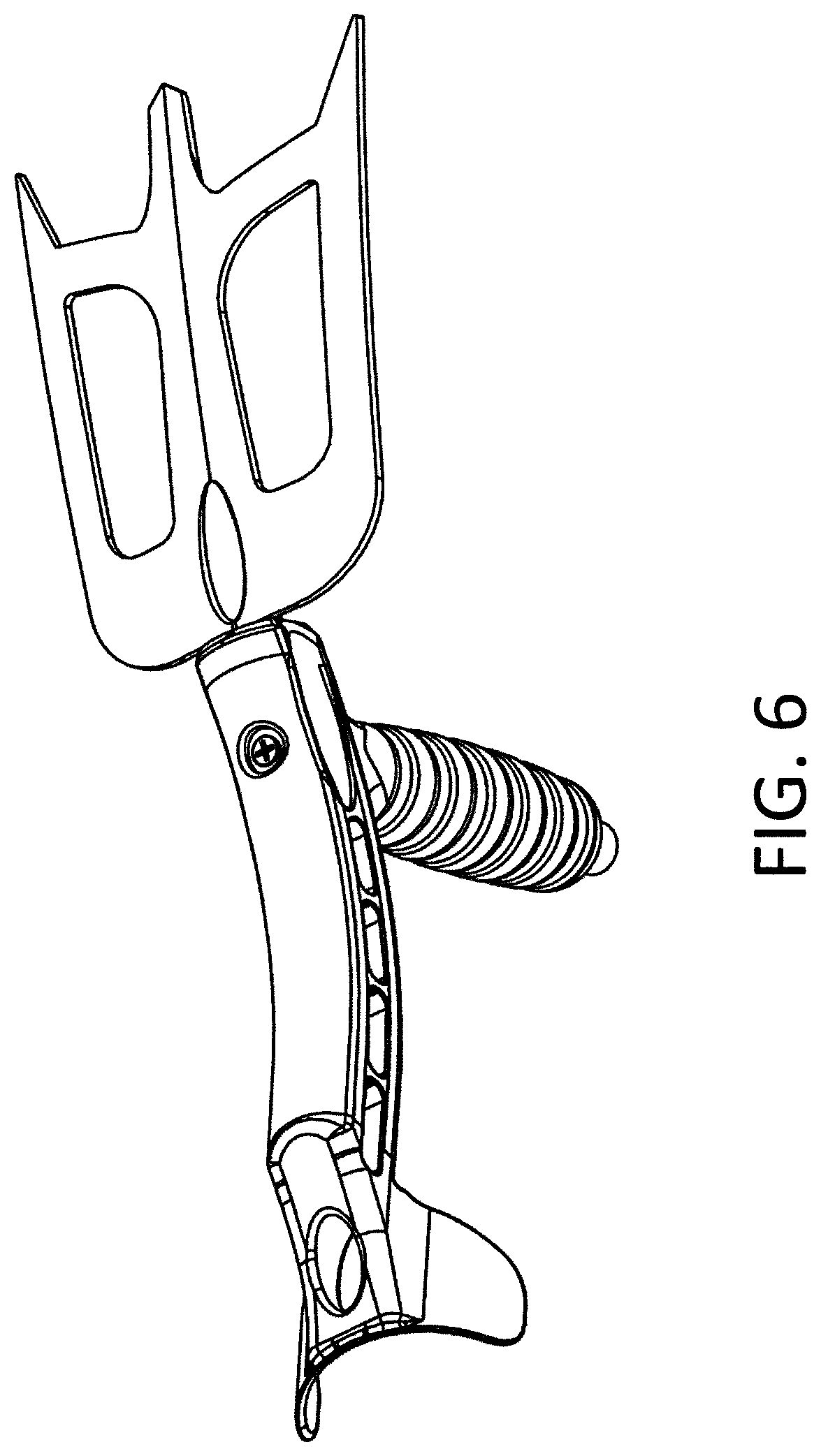 Patent USD1007981 Figure 6 – Hand gardening fork