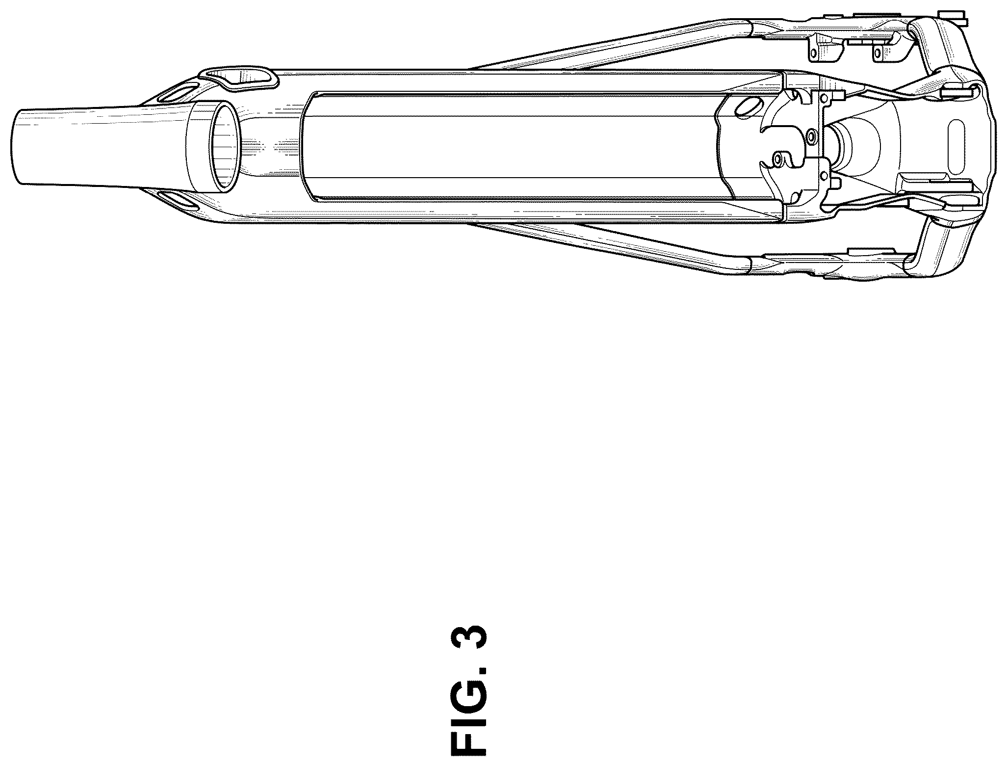 Patent USD1008107 Figure 3 – Frame for electrically power assisted bicycle