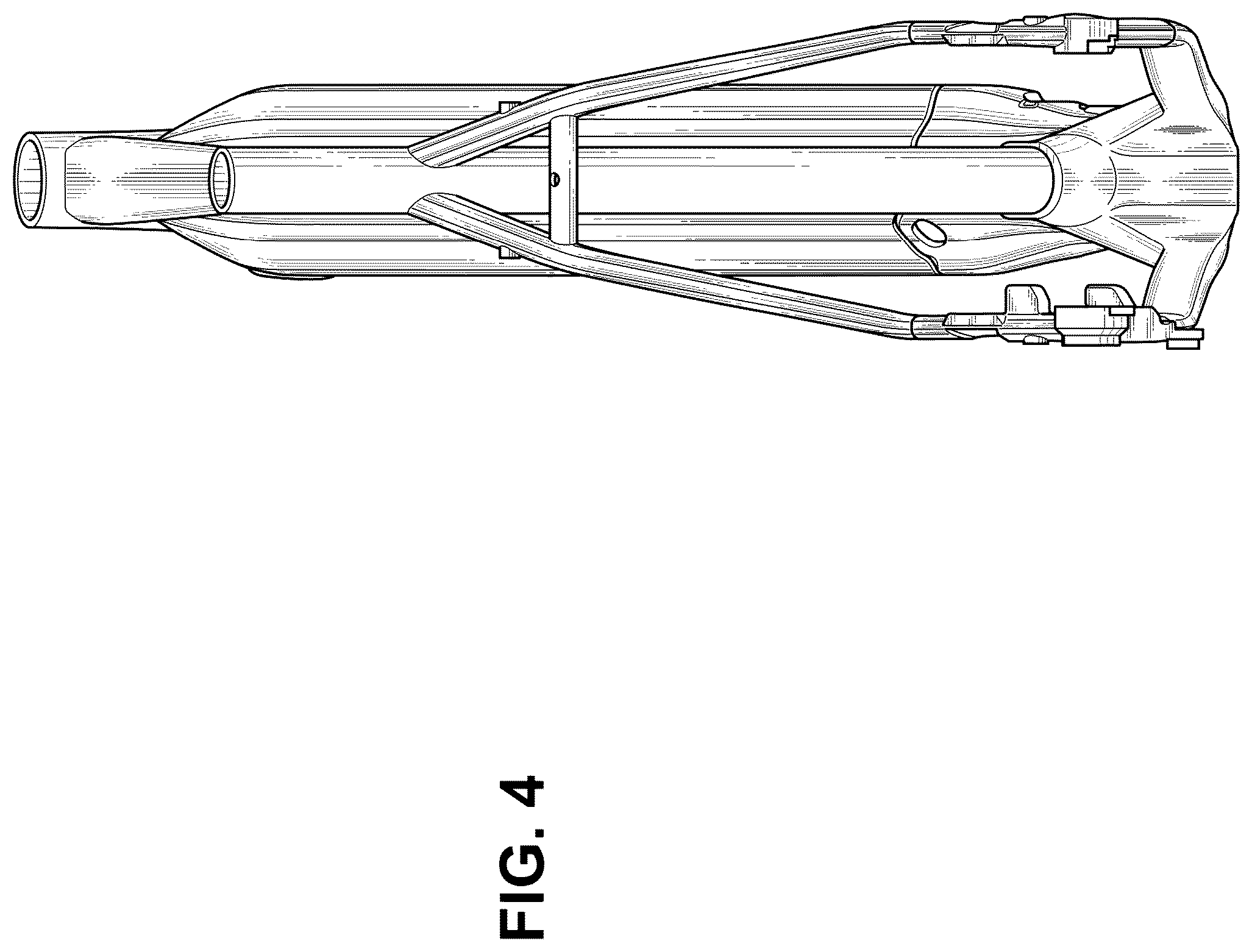 Patent USD1008107 Figure 4 – Frame for electrically power assisted bicycle