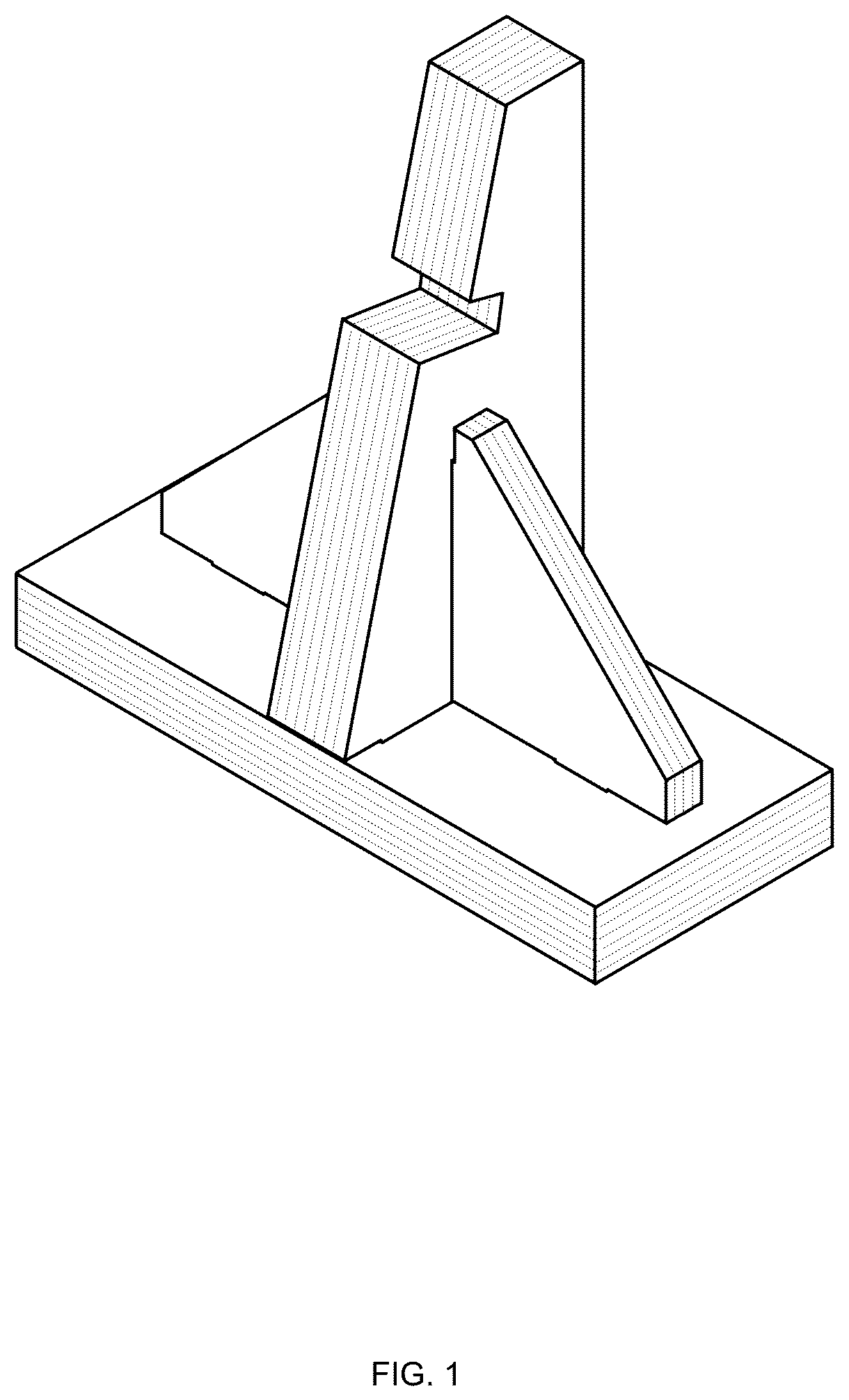 Patent USD1008109 Figure 1 – Bicycle stand
