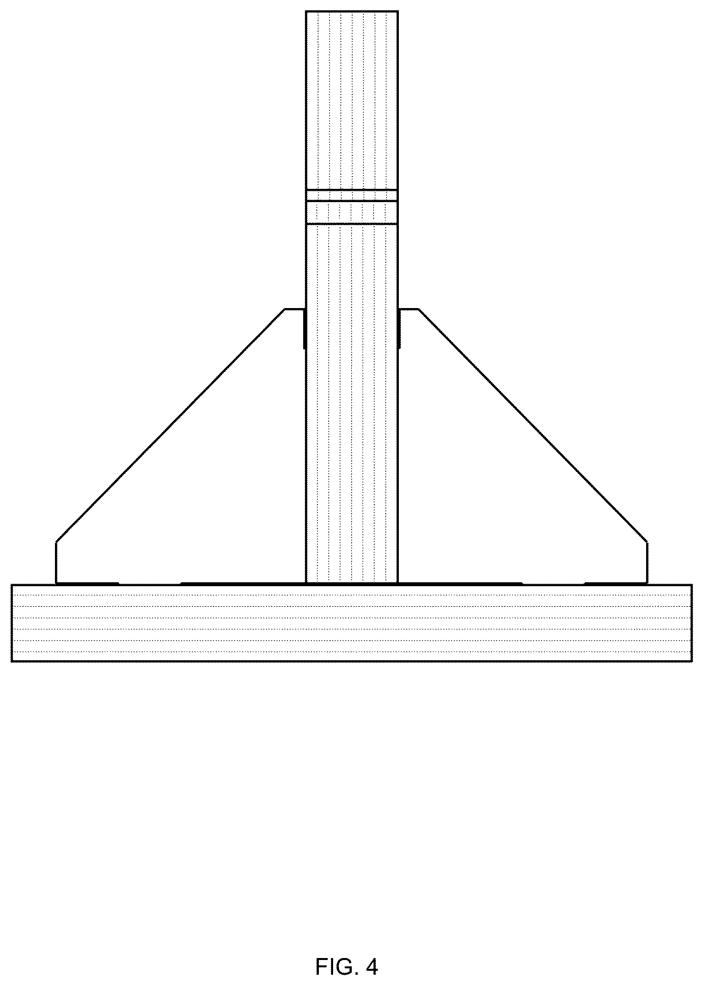 Patent USD1008109 Figure 4 – Bicycle stand