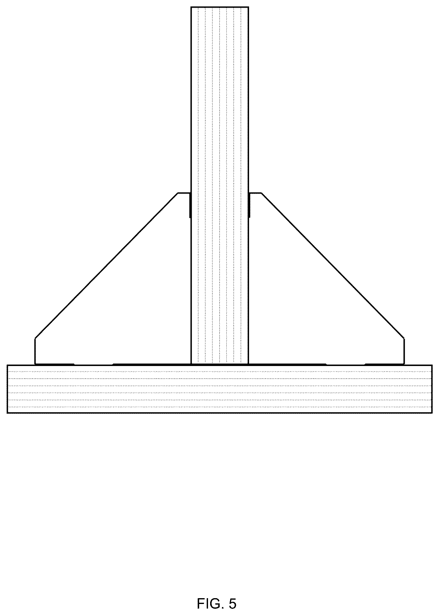 Patent USD1008109 Figure 5 – Bicycle stand