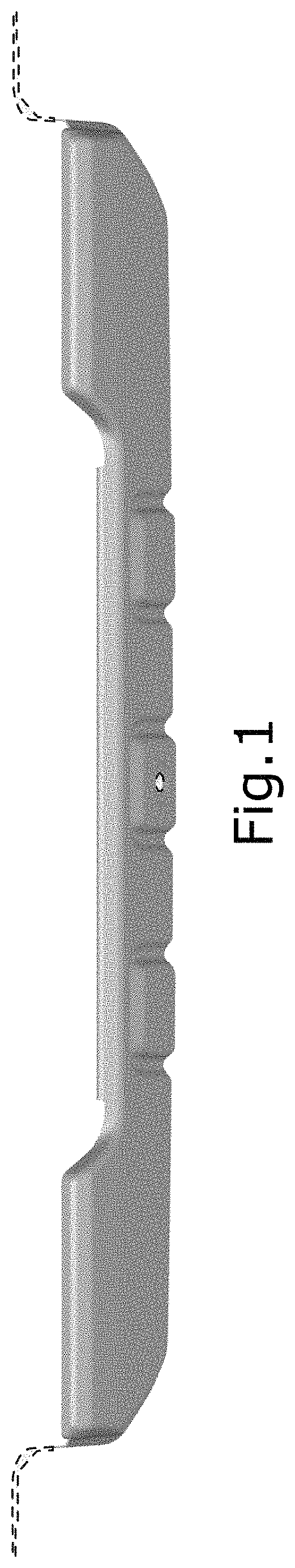 Patent USD1008114 Figure 1 – Vehicle rear skid plate