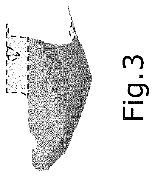 Patent USD1008114 Figure 3 – Vehicle rear skid plate