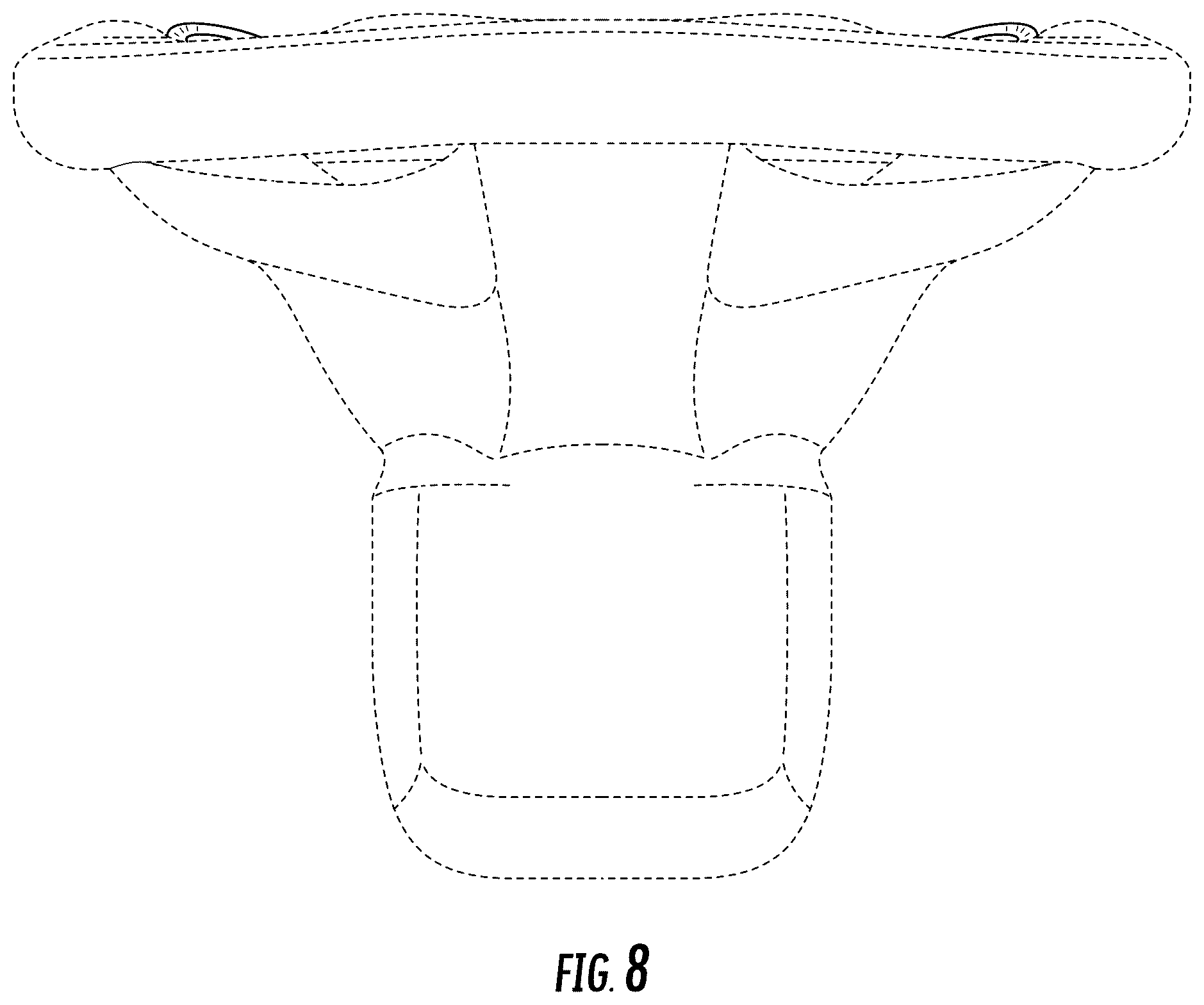 Patent USD1008129 Figure 8 – Steering wheel